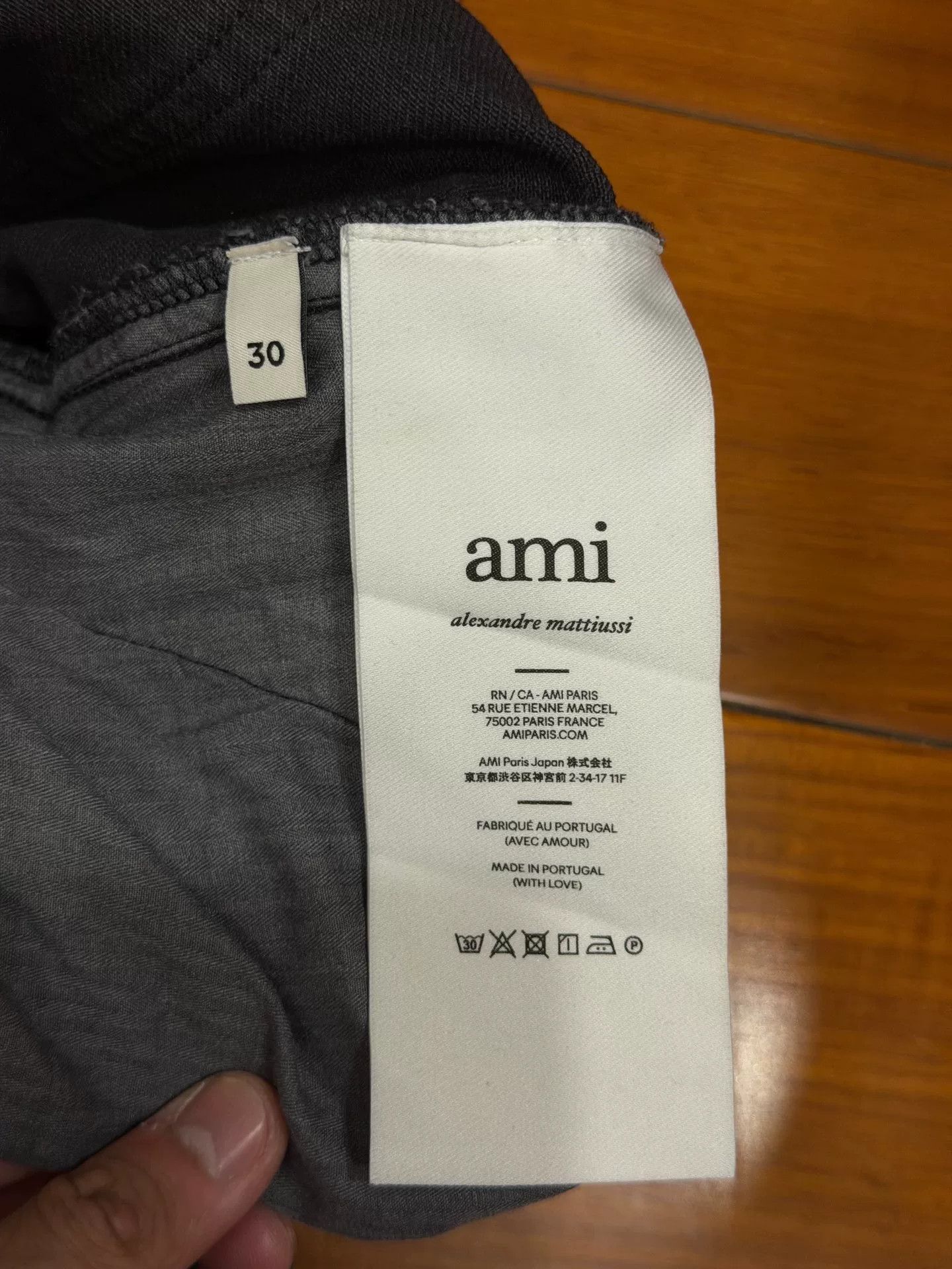 AMI AMI Black Cargo Wide-Leg Denim Pants Size US 30 / EU 46 - 6 Thumbnail