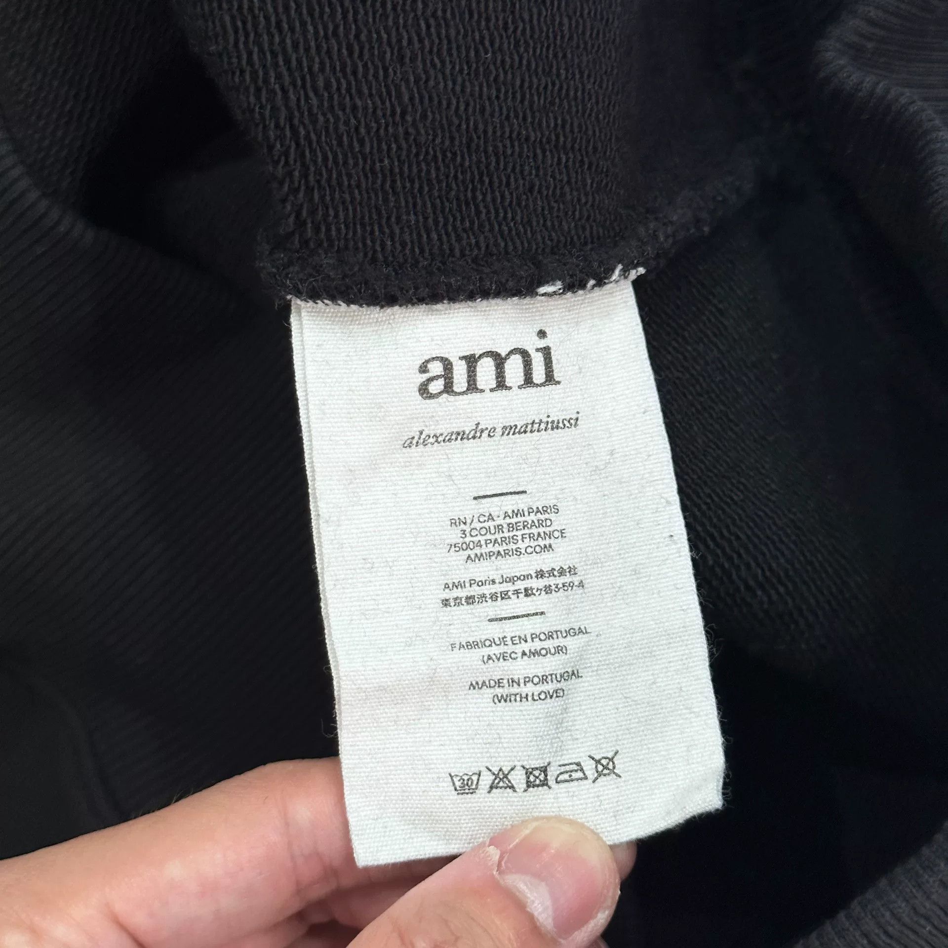 AMI AMI Black Heart Embroidered Hoodie Size US L / EU 52-54 / 3 - 4 Thumbnail