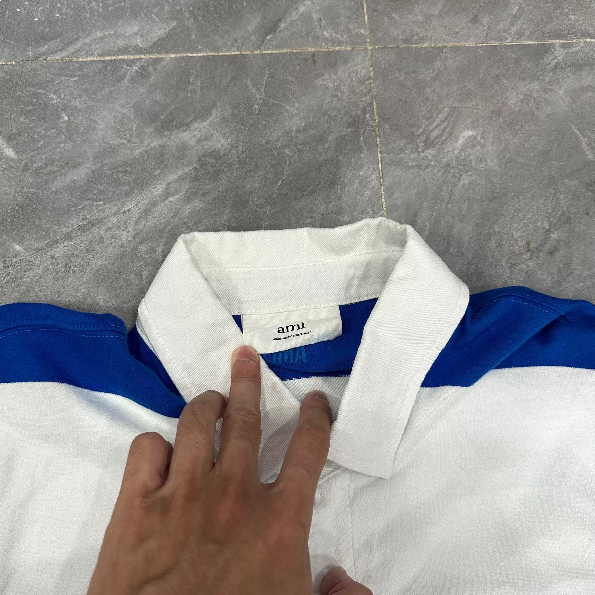 AMI AMI Heart Embroidered Long Sleeve Polo Size US L / EU 52-54 / 3 - 4 Thumbnail