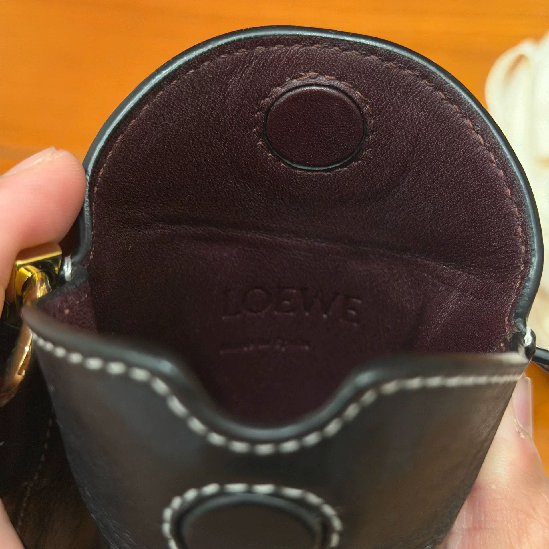 Loewe LOEWE Gate Pocket Black Leather Crossbody Bag Size ONE SIZE - 6 Thumbnail