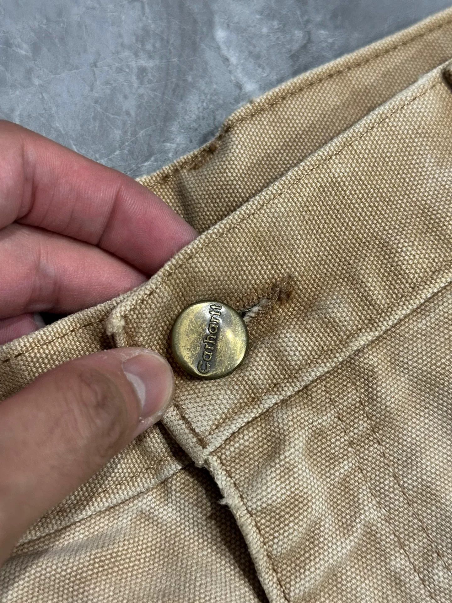 Carhartt Vintage Carhartt Khaki Work Pants Size US 32 / EU 48 - 5 Thumbnail