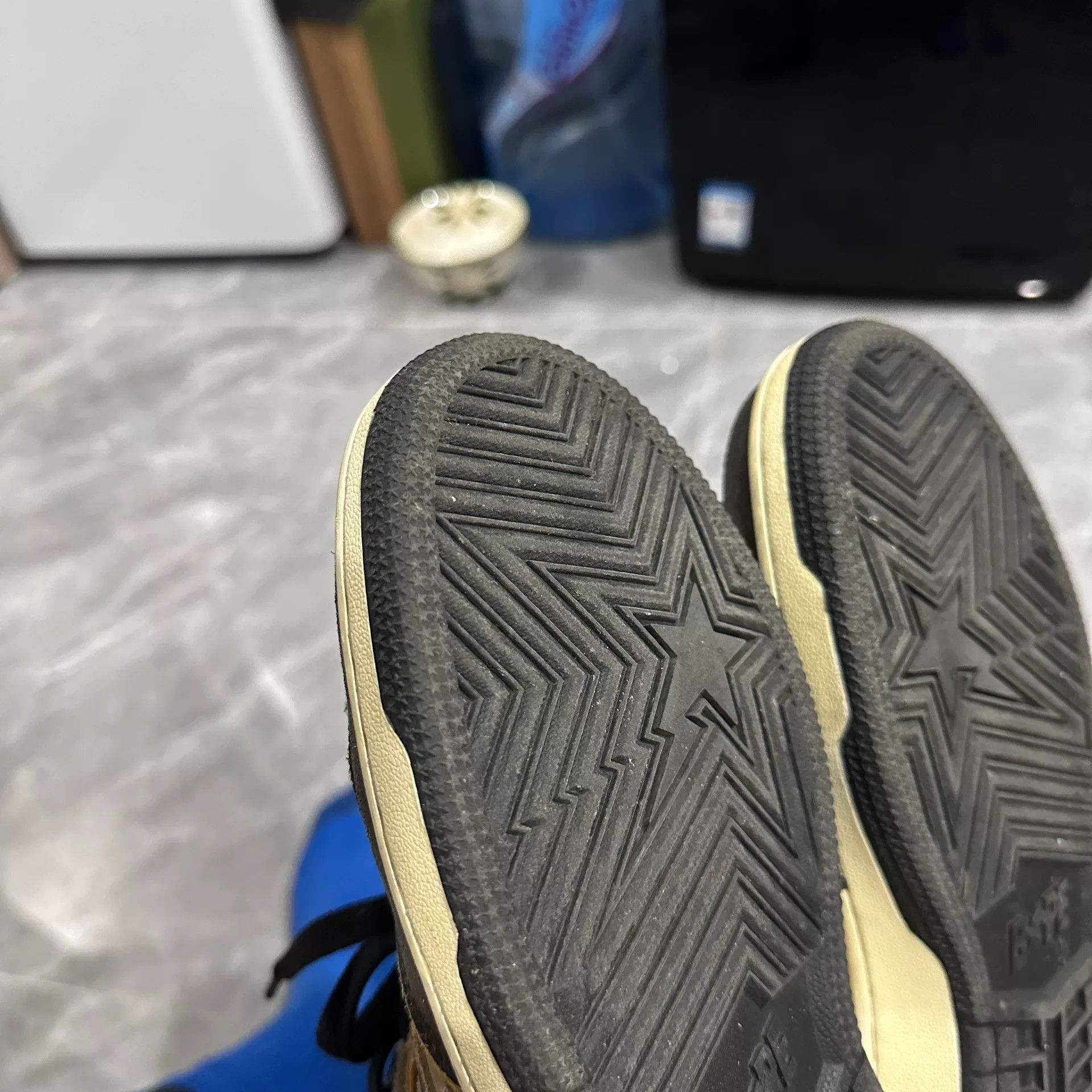 Bape BAPE STA SK8 Yellow Brown Skate Sneakers Size US 7 / EU 40 - 8 Thumbnail