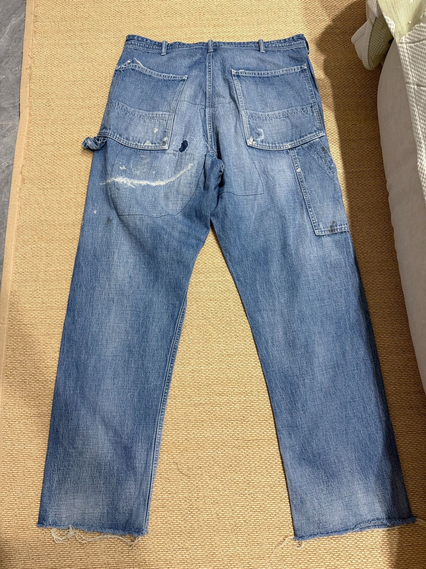 Saint Michael Saint Michael Distressed Denim Pants with Fringes Size US 36 / EU 52 - 2 Thumbnail