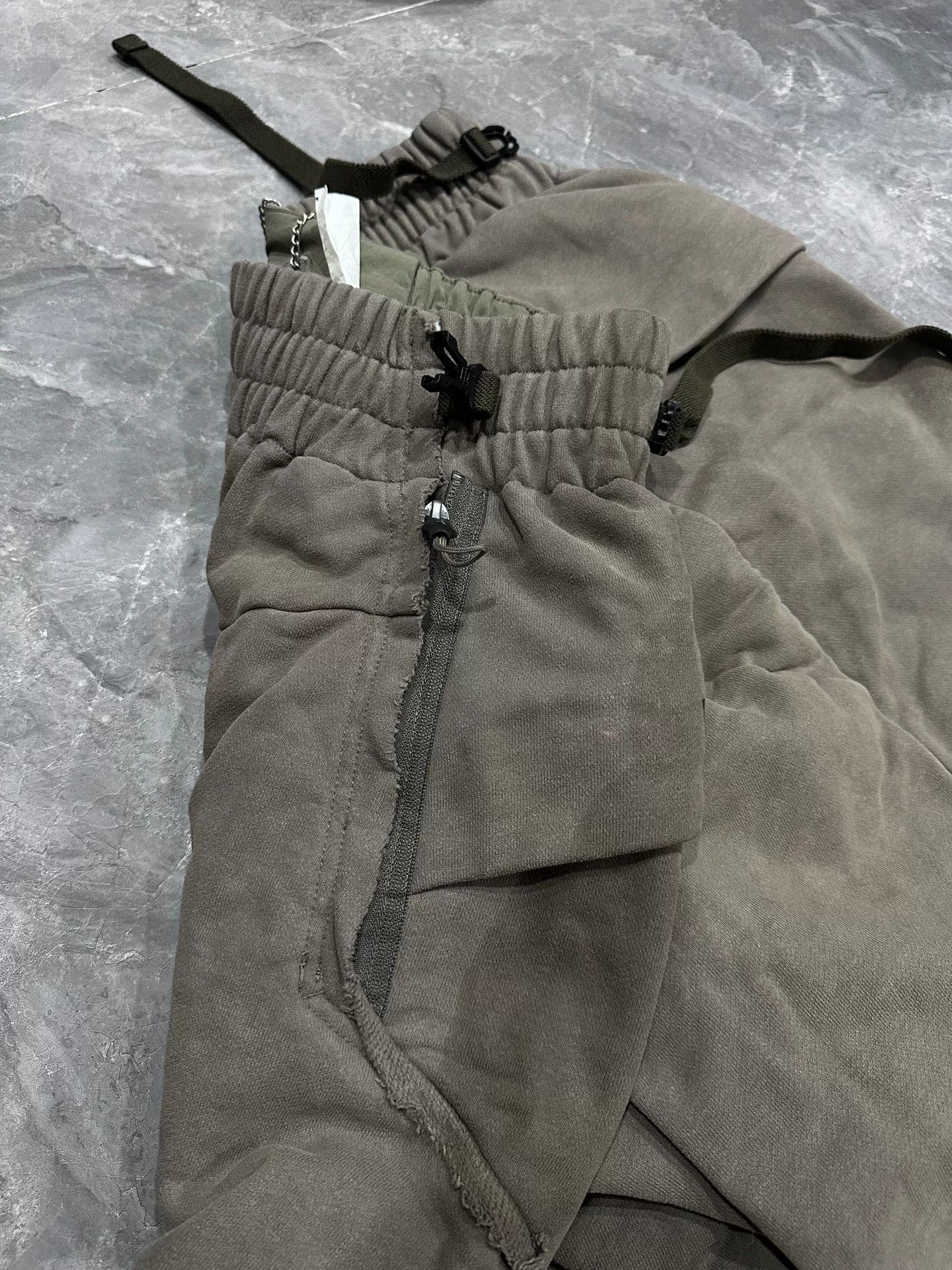 Hamcus Dark Green Washed Functional Long Pants Size US 28 / EU 44 - 6 Thumbnail
