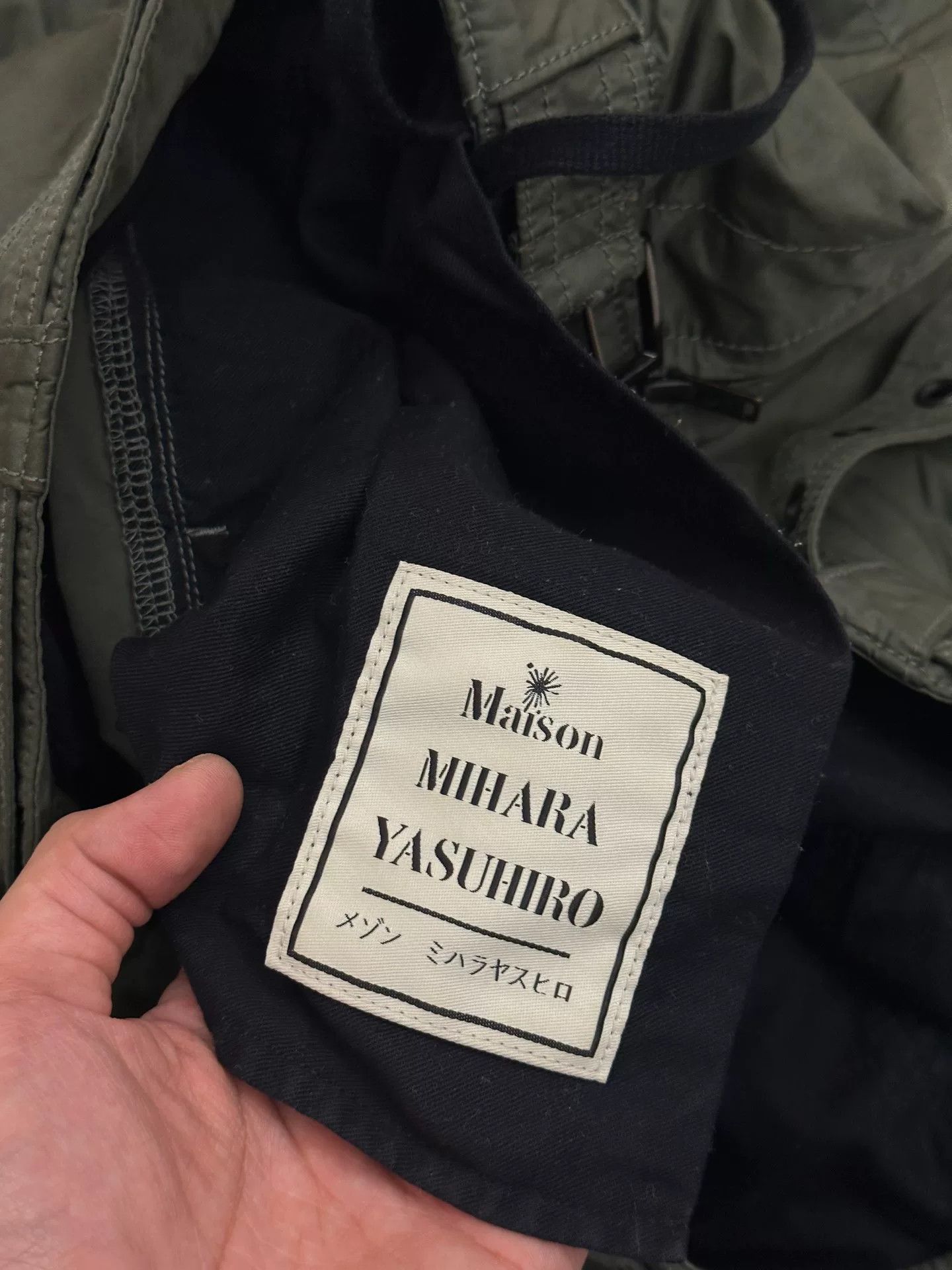 Maison MIHARA YASUHIRO Maison MIHARA YASUHIRO Green Nylon Pants Size US 30 / EU 46 - 4 Thumbnail
