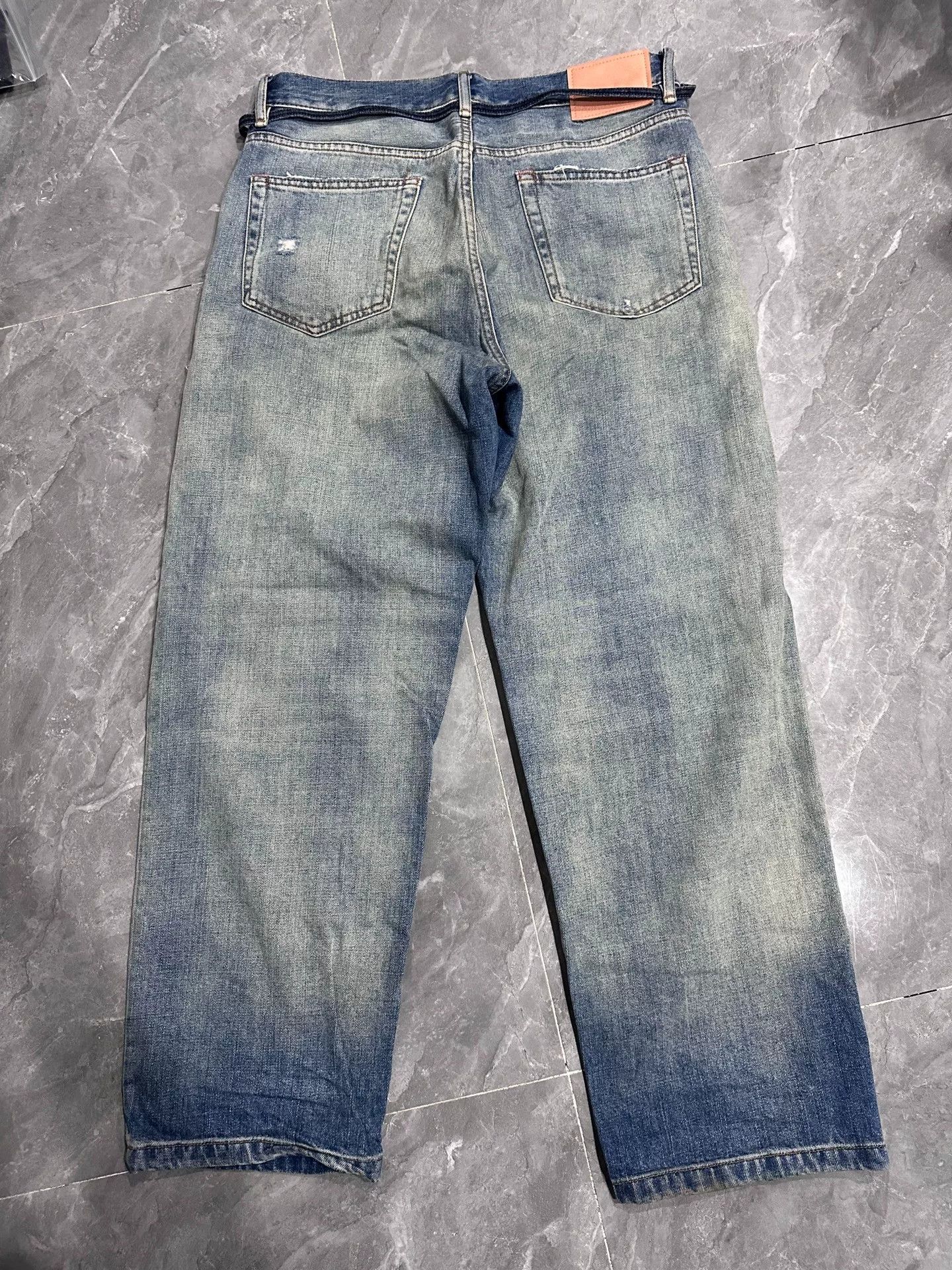 Acne Studios Acne Studios Patchwork Blue Denim Pants Size US 32 / EU 48 - 2 Thumbnail