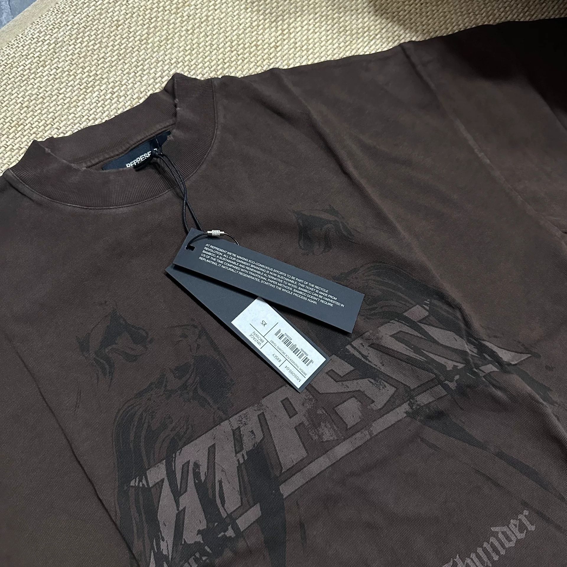 BLACK SIGN Represent Brown Short Sleeve T-Shirt Size US XS / EU 42 / 0 - 3 Thumbnail