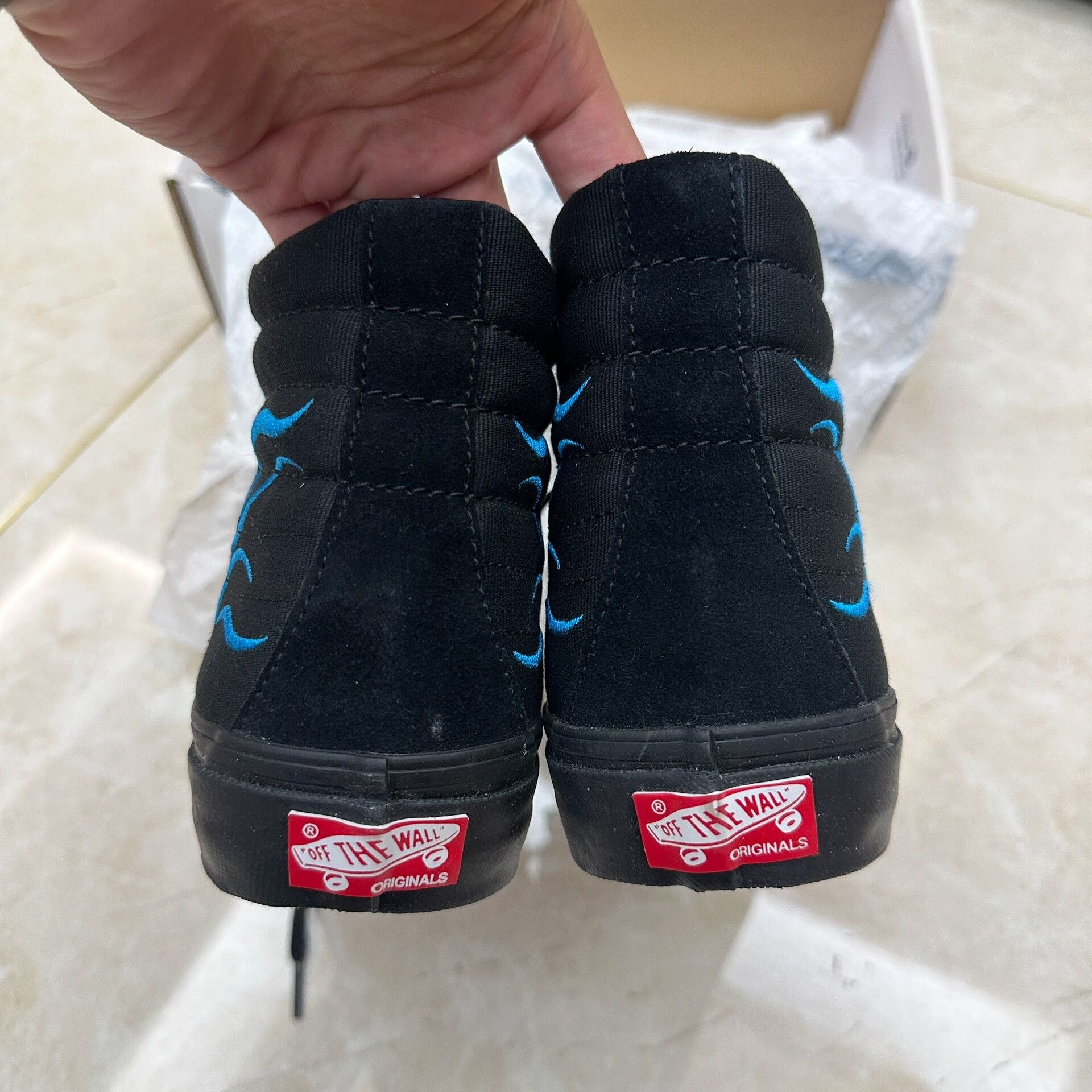 Wtaps WTAPS Vans SK8 High Black and Blue Size US 7.5 / EU 40-41 - 4 Thumbnail