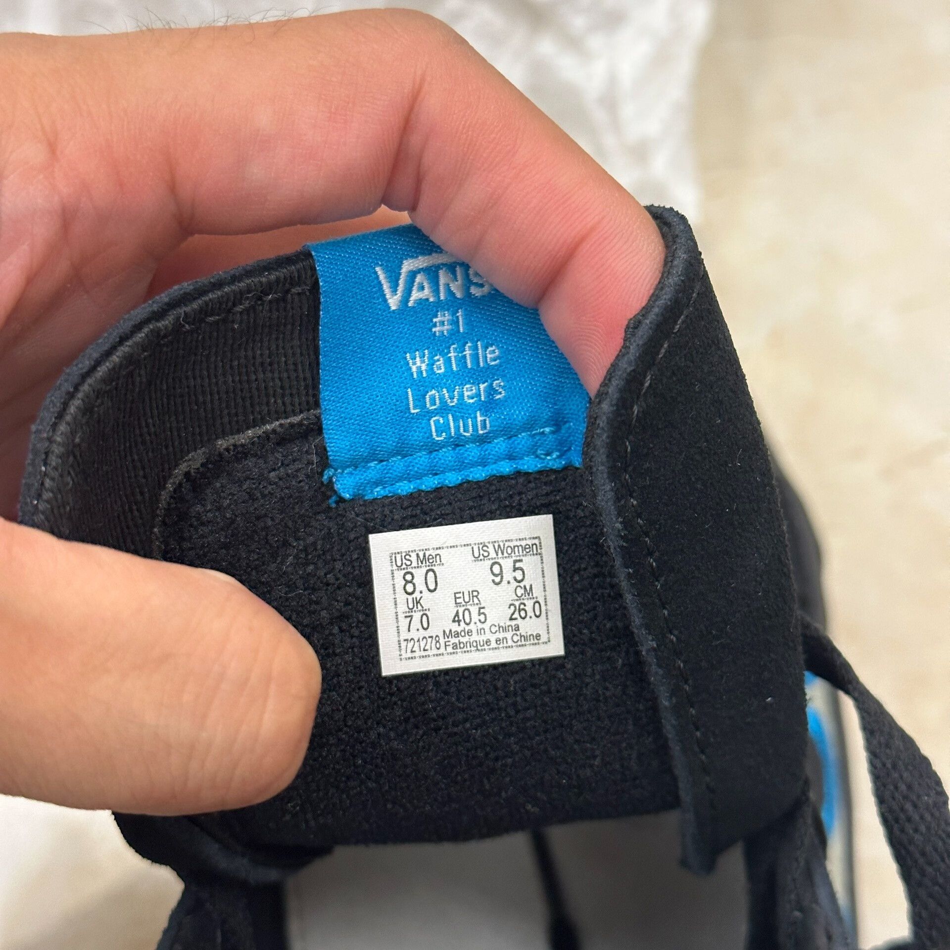 Wtaps WTAPS Vans SK8 High Black and Blue Size US 7.5 / EU 40-41 - 5 Thumbnail