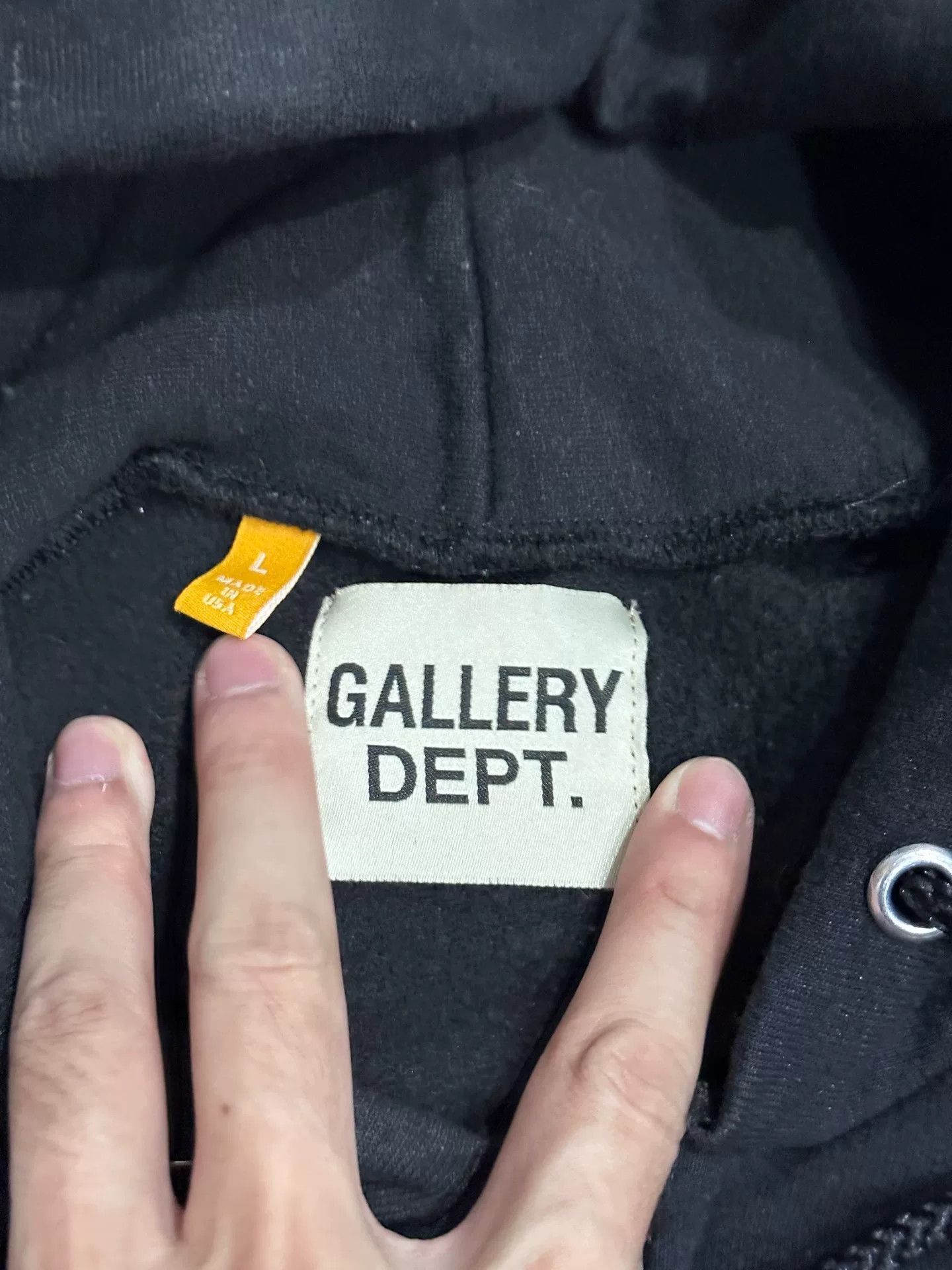 Gallery Dept. Gallery Dept Black Zip-Up Hoodie Size US L / EU 52-54 / 3 - 6 Thumbnail