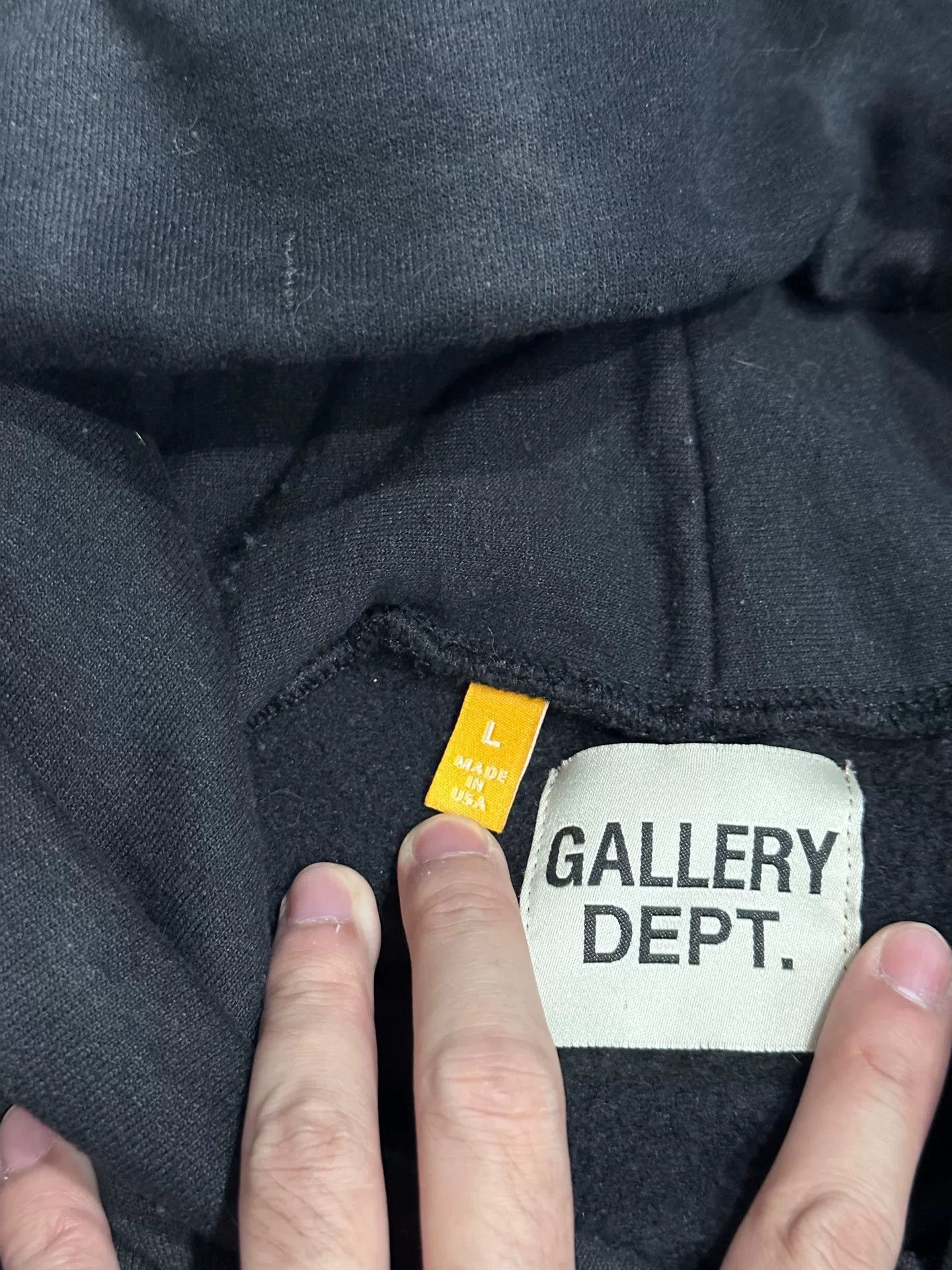 Gallery Dept. Gallery Dept Black Zip-Up Hoodie Size US L / EU 52-54 / 3 - 7 Thumbnail