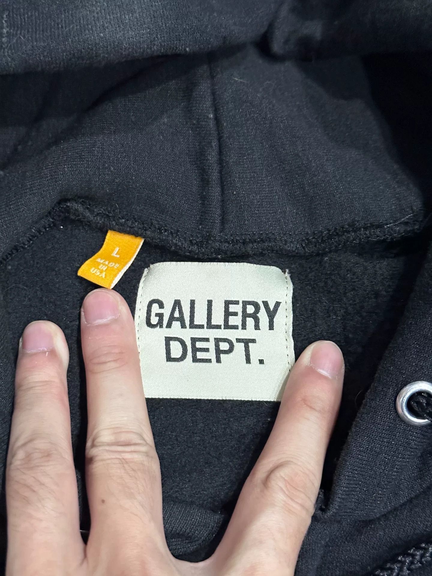 Gallery Dept. Gallery Dept Black Zip-Up Hoodie Size US L / EU 52-54 / 3 - 5 Thumbnail