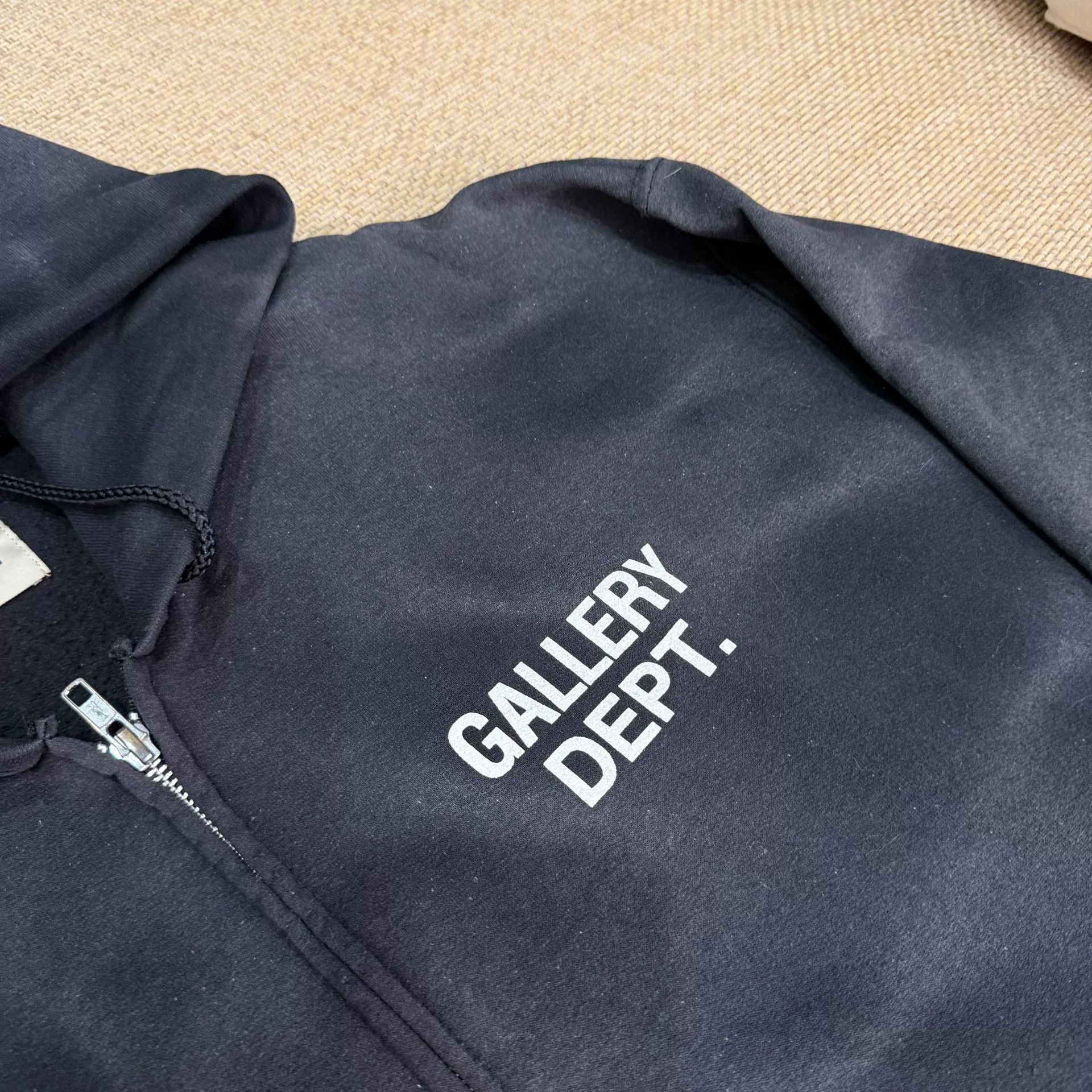 Gallery Dept. Gallery Dept Water-Washed Zipper Hoodie Size US XL / EU 56 / 4 - 3 Thumbnail