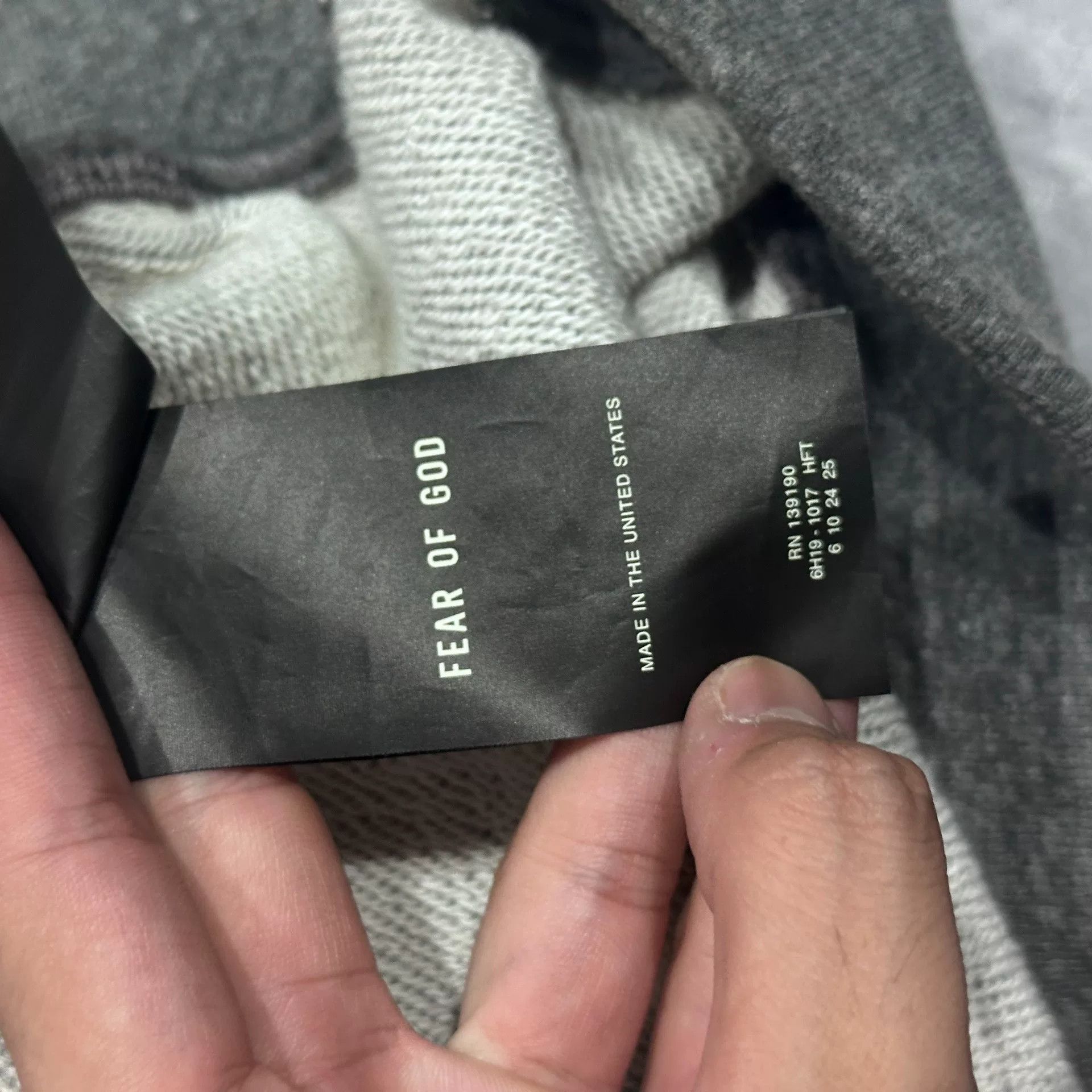 Fear of God Fear of God Sixth Collection Gray Hoodie Size US S / EU 44-46 / 1 - 9 Thumbnail