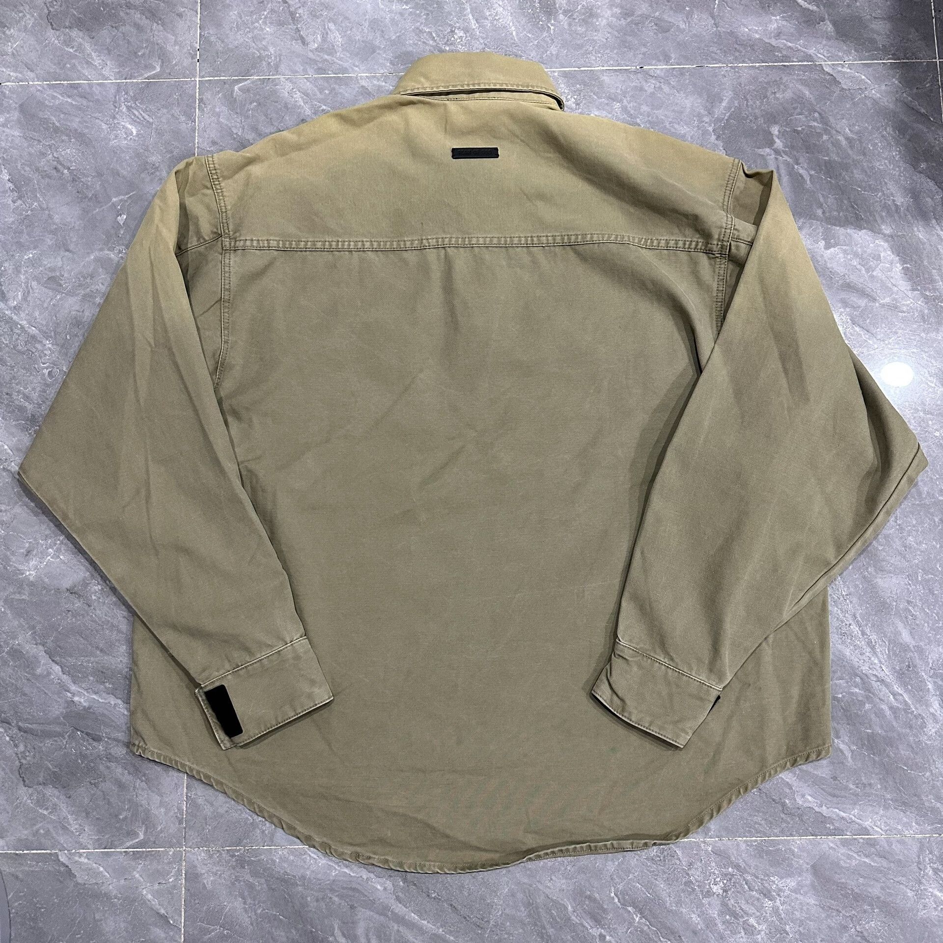Fear of God Fear of God Olive Green Henley Shirt Size US XS / EU 42 / 0 - 2 Thumbnail