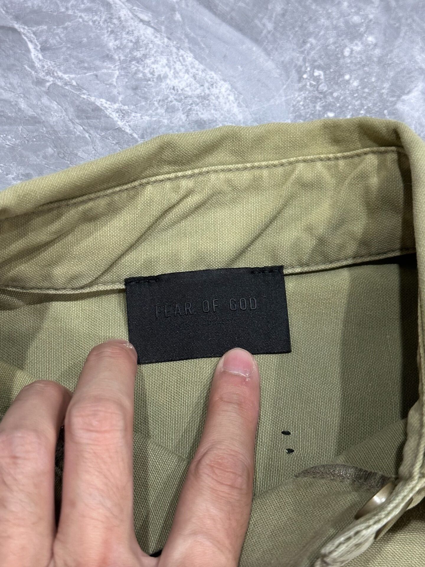 Fear of God Fear of God Olive Green Henley Shirt Size US XS / EU 42 / 0 - 4 Thumbnail
