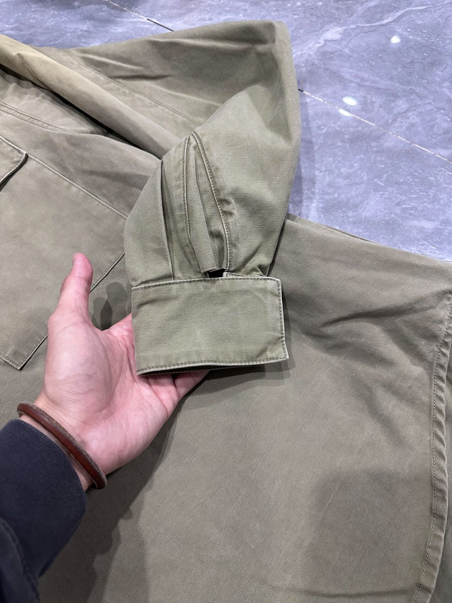 Fear of God Fear of God Olive Green Henley Shirt Size US XS / EU 42 / 0 - 9 Thumbnail