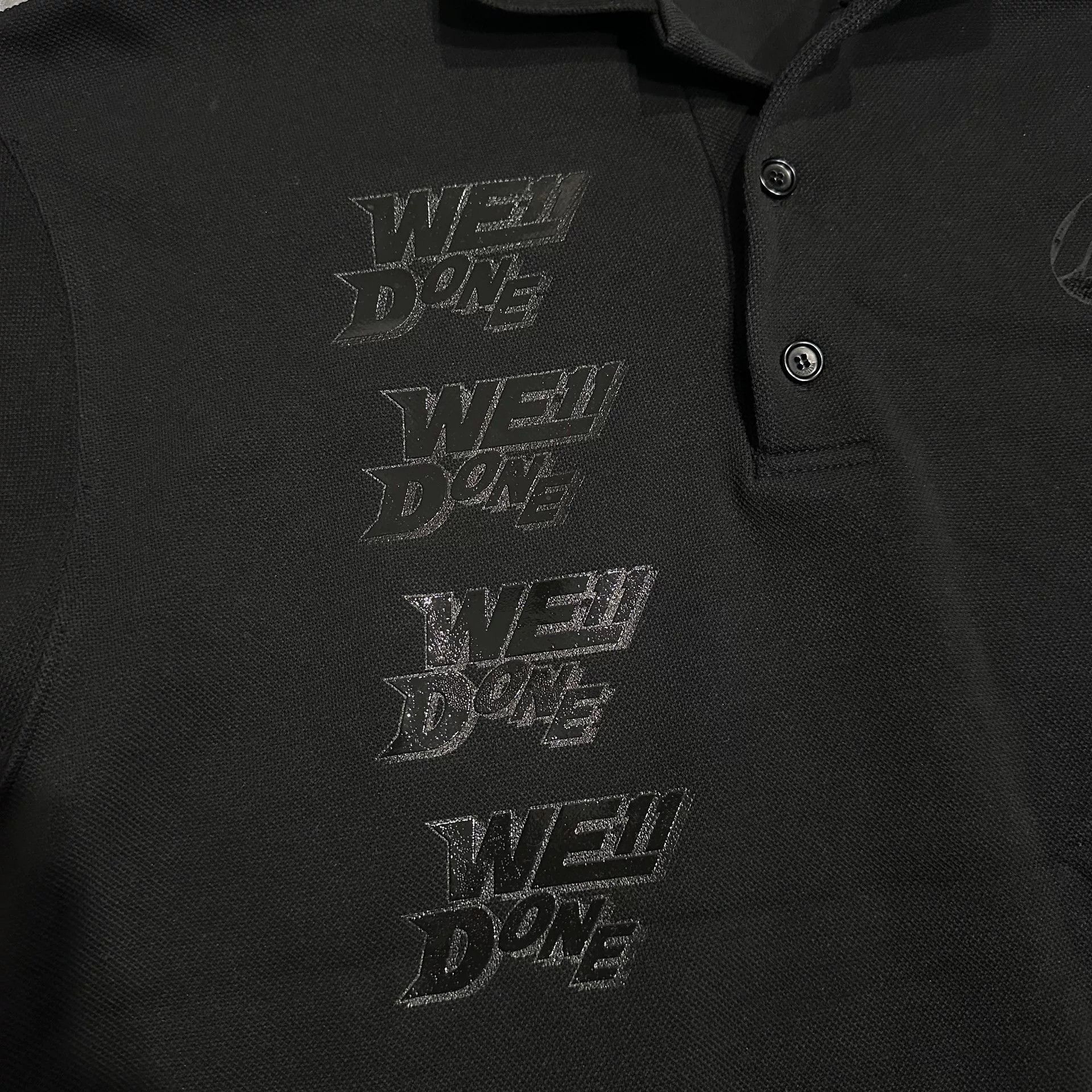 WE11DONE WE11DONE Black Logo Polo Shirt Size US S / EU 44-46 / 1 - 4 Thumbnail