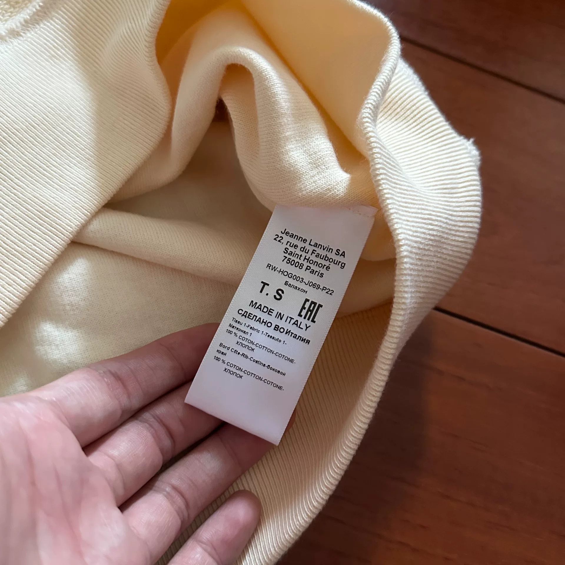 Gallery Dept. Gallery Dept. Lanvin White Hoodie Size US S / EU 44-46 / 1 - 6 Thumbnail