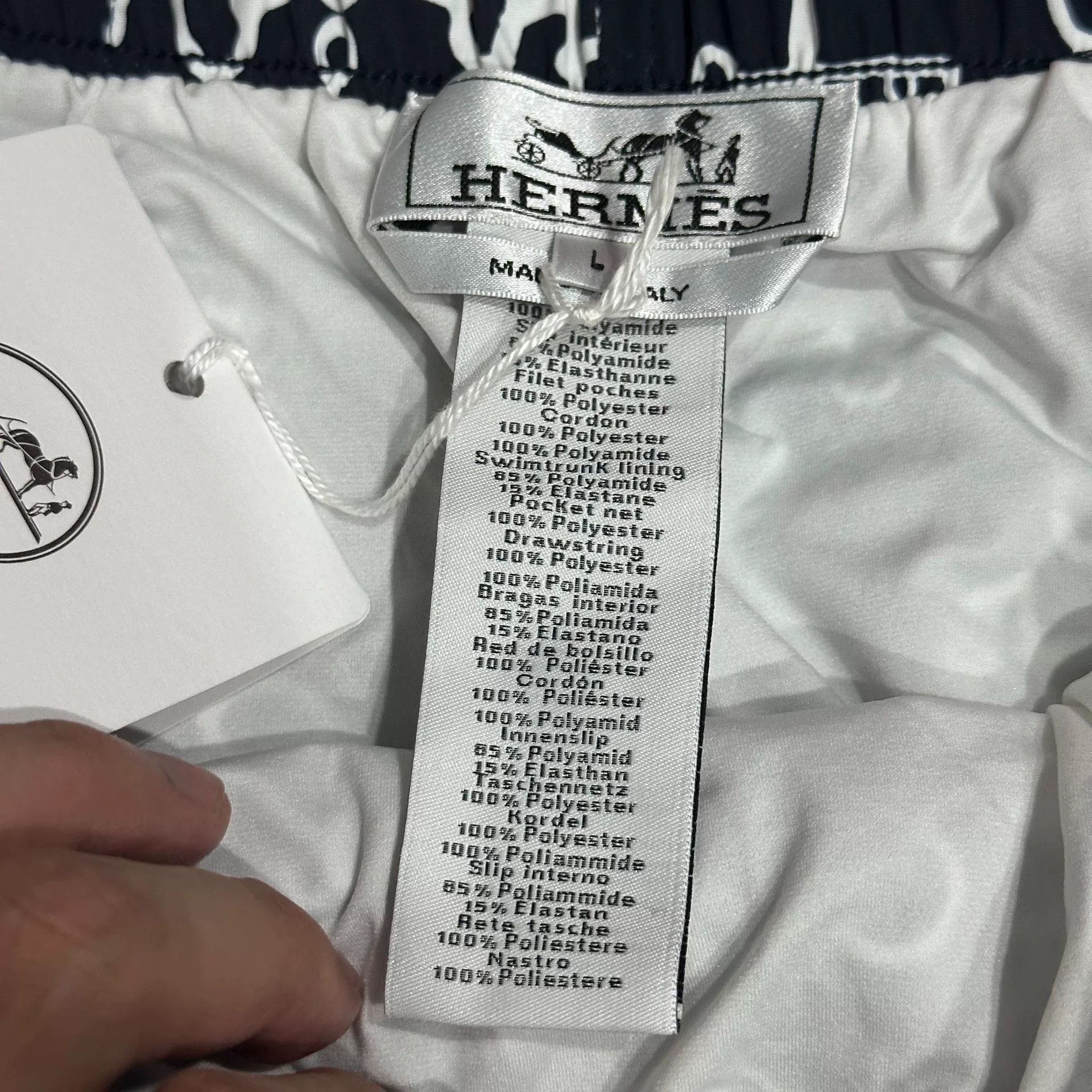 Hermes Hermes Beach Sport Shorts in Indigo Size US 30 / EU 46 - 6 Thumbnail