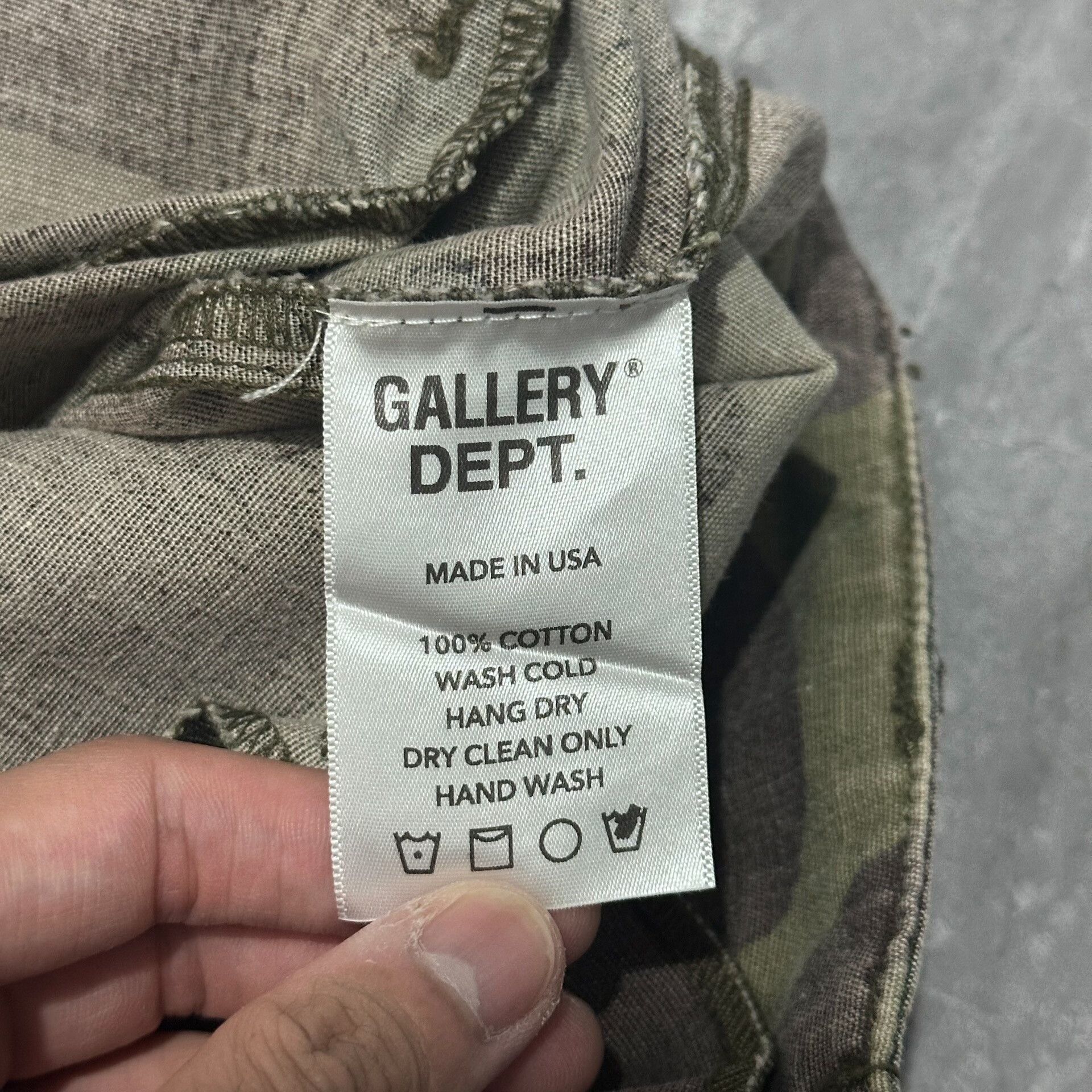 Gallery Dept. Camouflage Leopard Print Cargo Pants Size US 30 / EU 46 - 6 Thumbnail