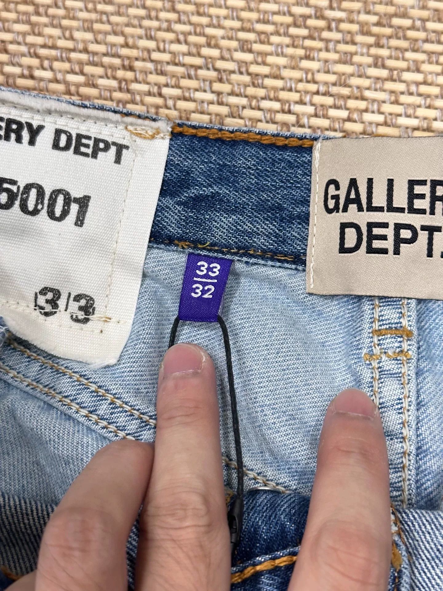 Gallery Dept. Gallery Dept Blue Denim Jeans Size US 33 - 6 Thumbnail