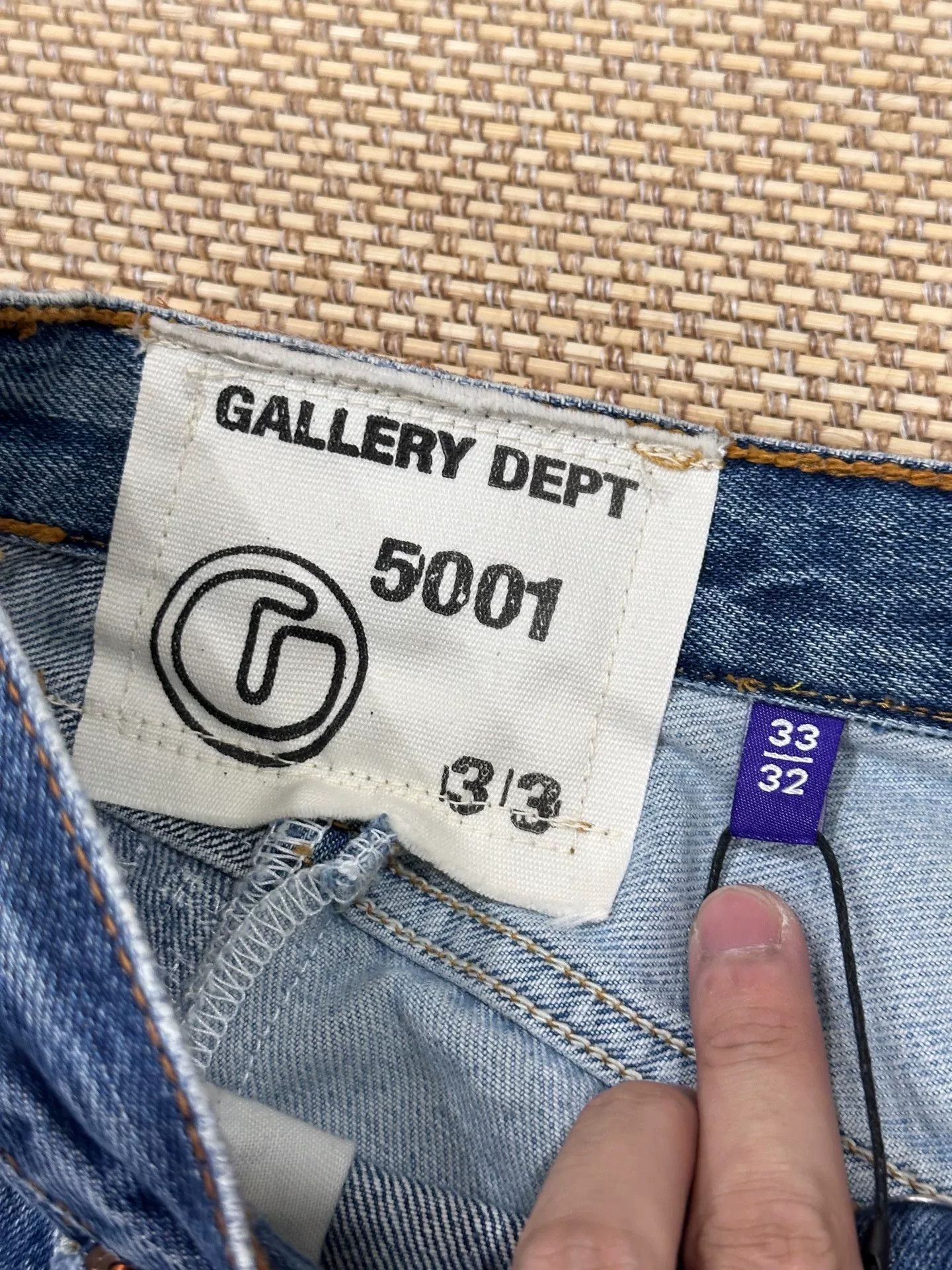 Gallery Dept. Gallery Dept Blue Denim Jeans Size US 33 - 7 Thumbnail