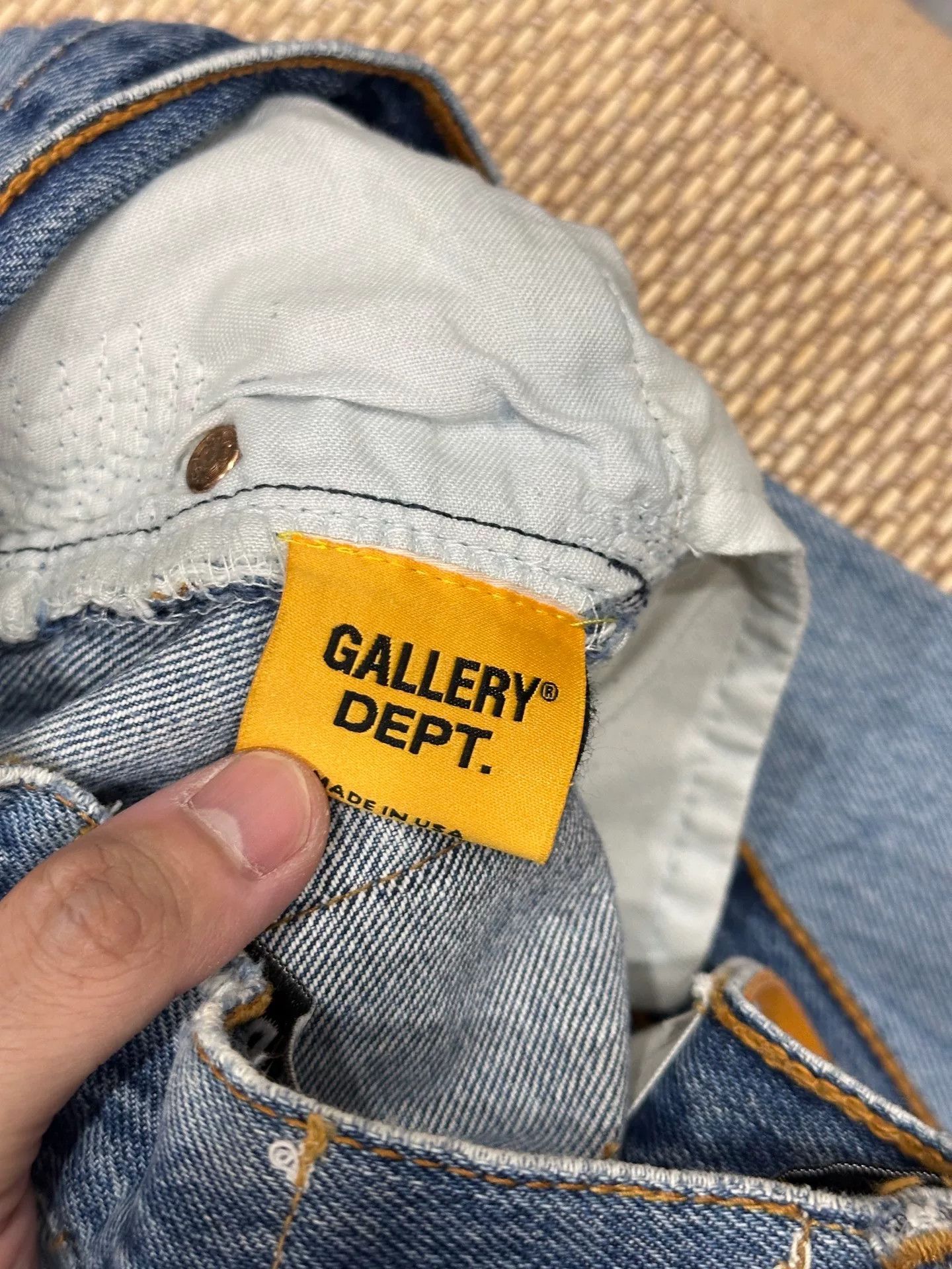 Gallery Dept. Gallery Dept Blue Denim Jeans Size US 33 - 9 Thumbnail