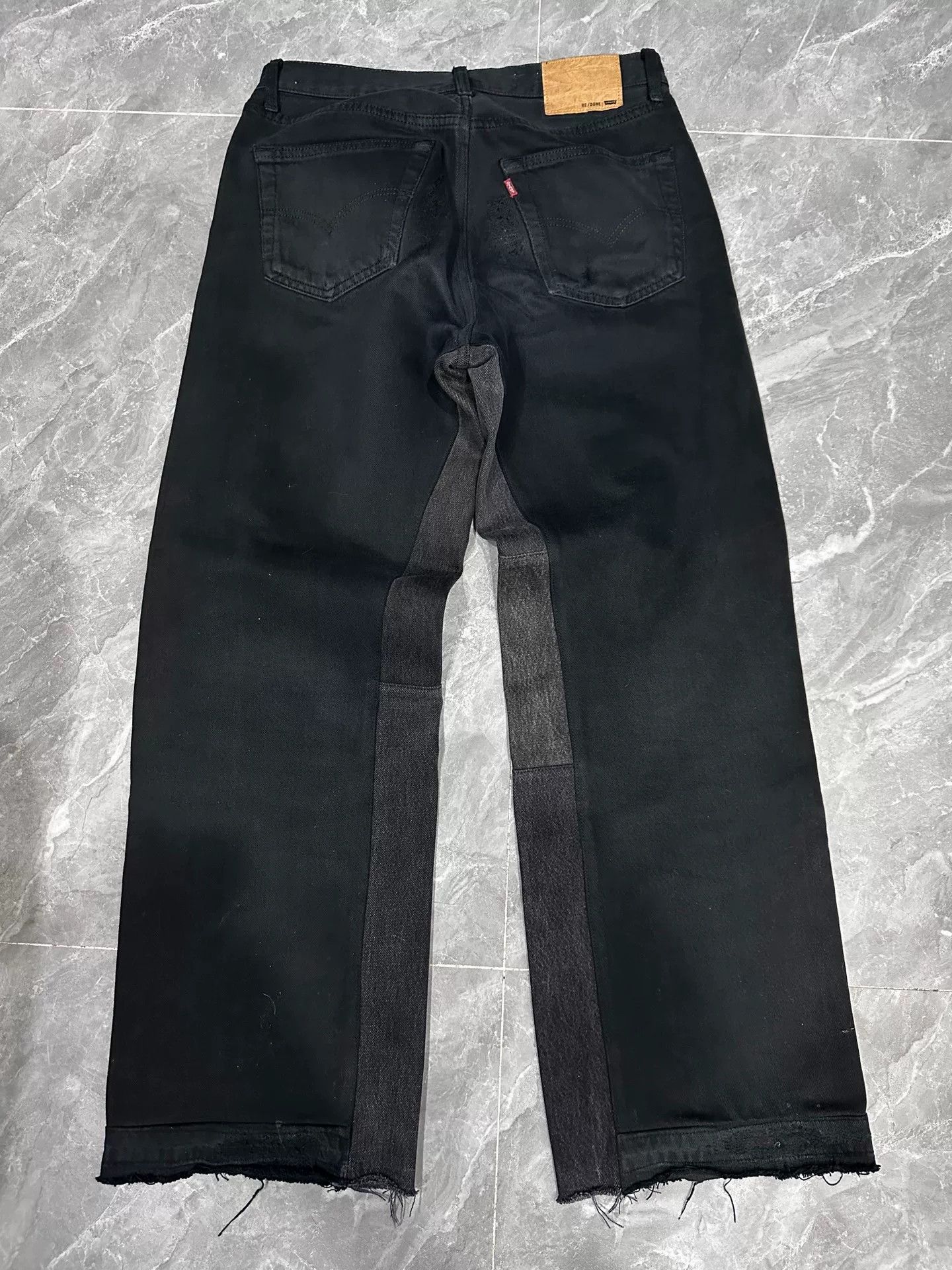 RE/DONE RE/DONE Levi's Deconstructed Wide-Leg Jeans Size US 31 - 2 Thumbnail