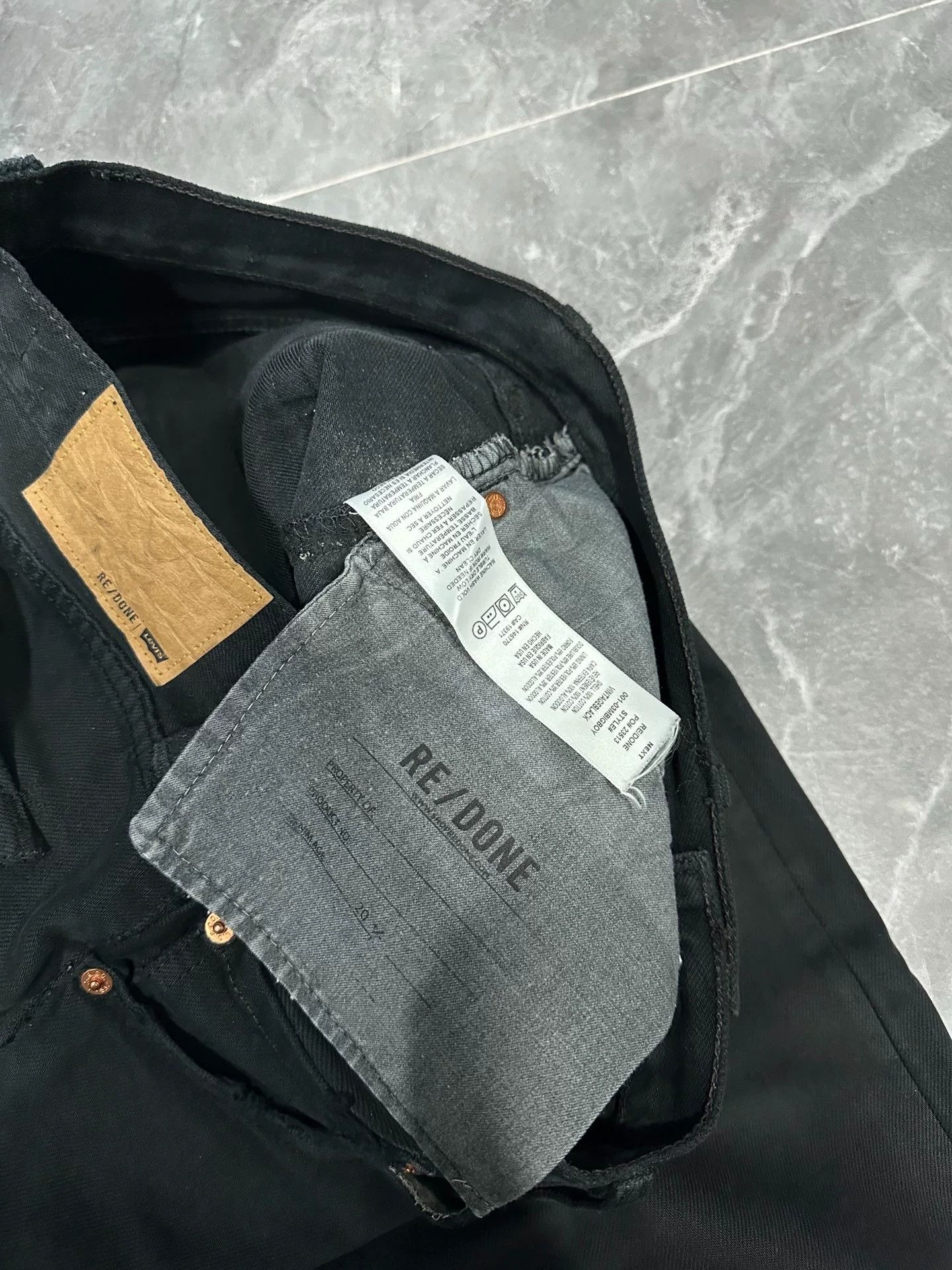 RE/DONE RE/DONE Levi's Deconstructed Wide-Leg Jeans Size US 31 - 5 Thumbnail