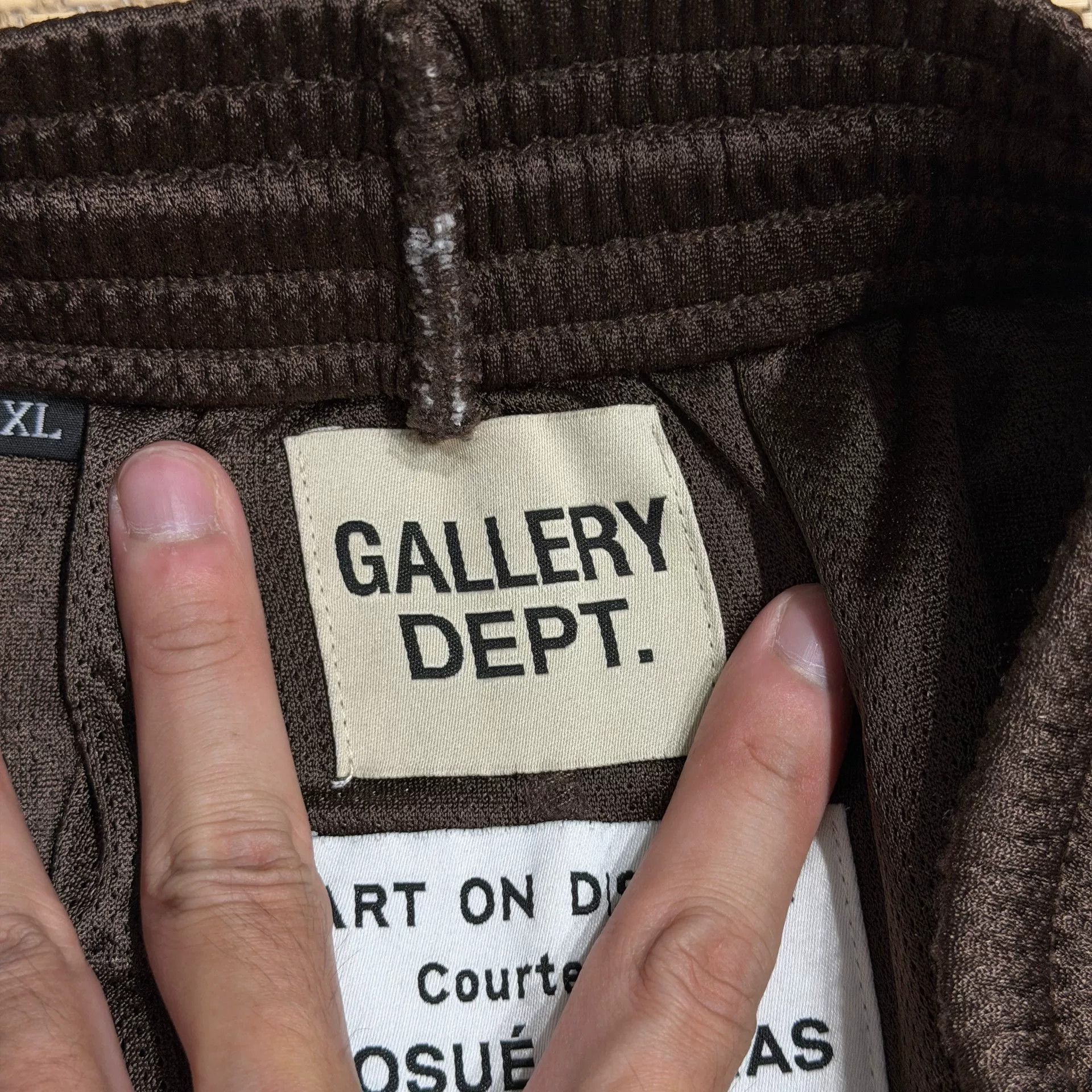 Gallery Dept. Gallery Dept Brown Mesh Logo Shorts Size US 31 - 4 Thumbnail