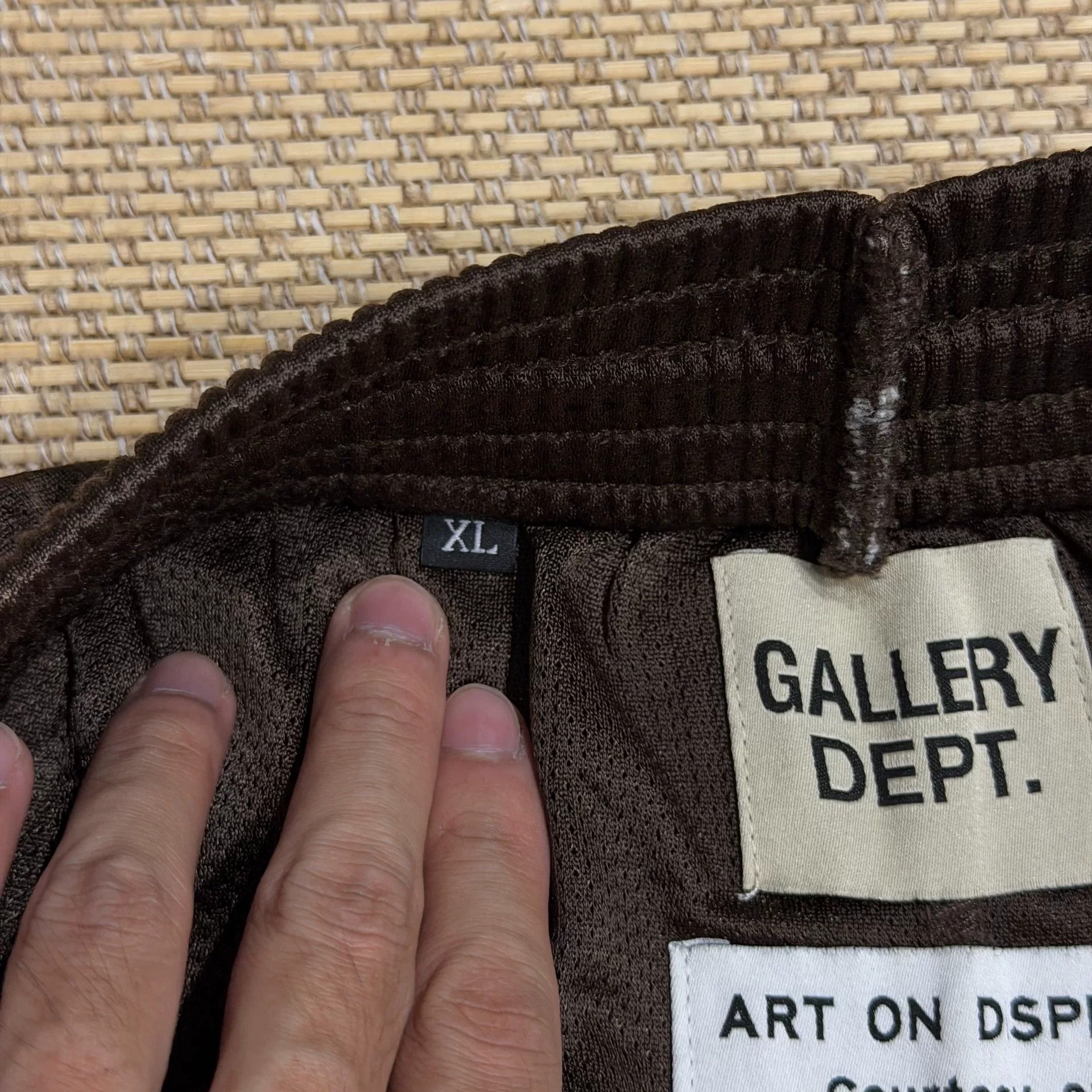 Gallery Dept. Gallery Dept Brown Mesh Logo Shorts Size US 31 - 5 Thumbnail