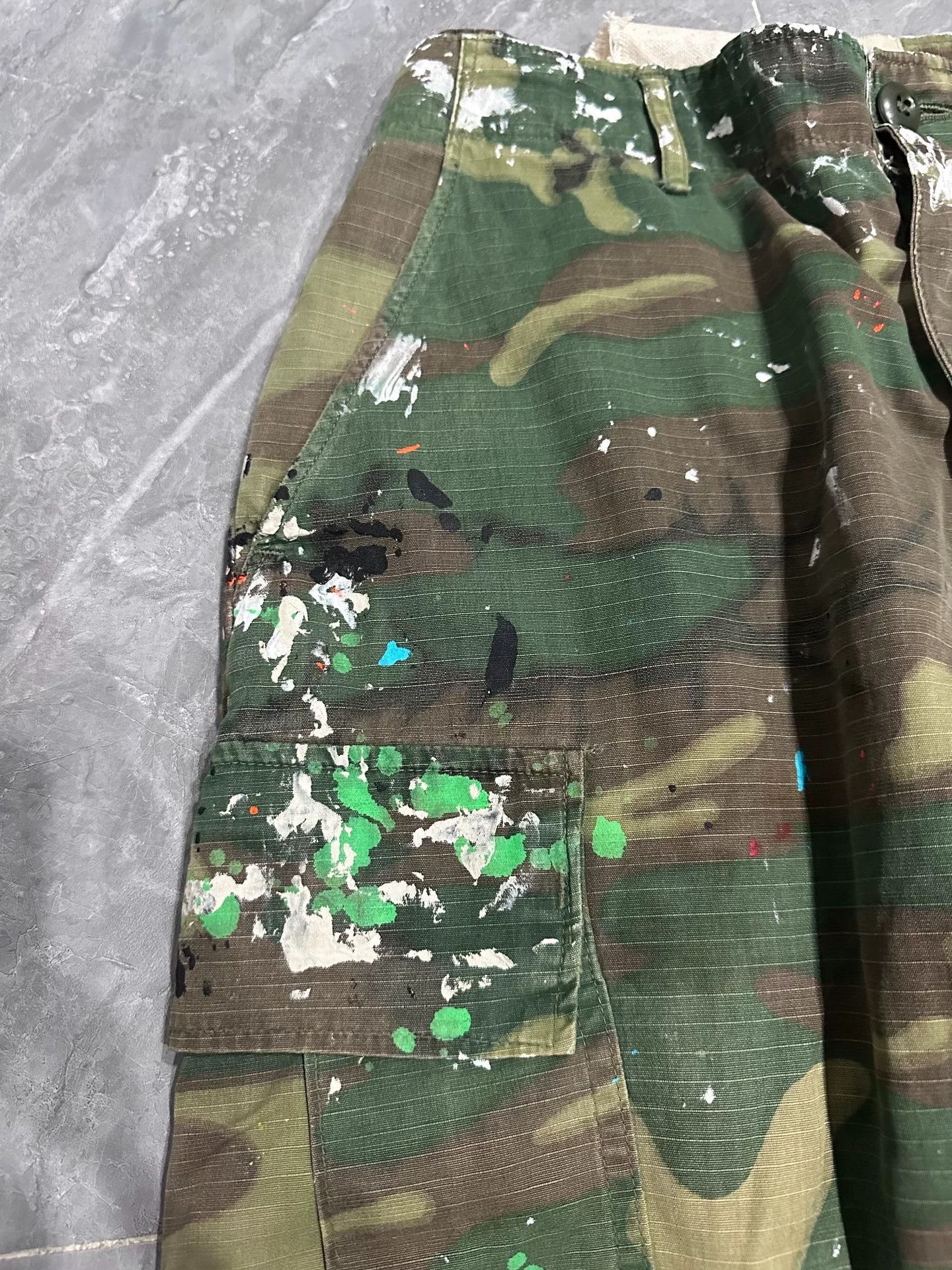 Gallery Dept. Limited Edition Camouflage Leopard Print Jeans Size US 31 - 4 Thumbnail