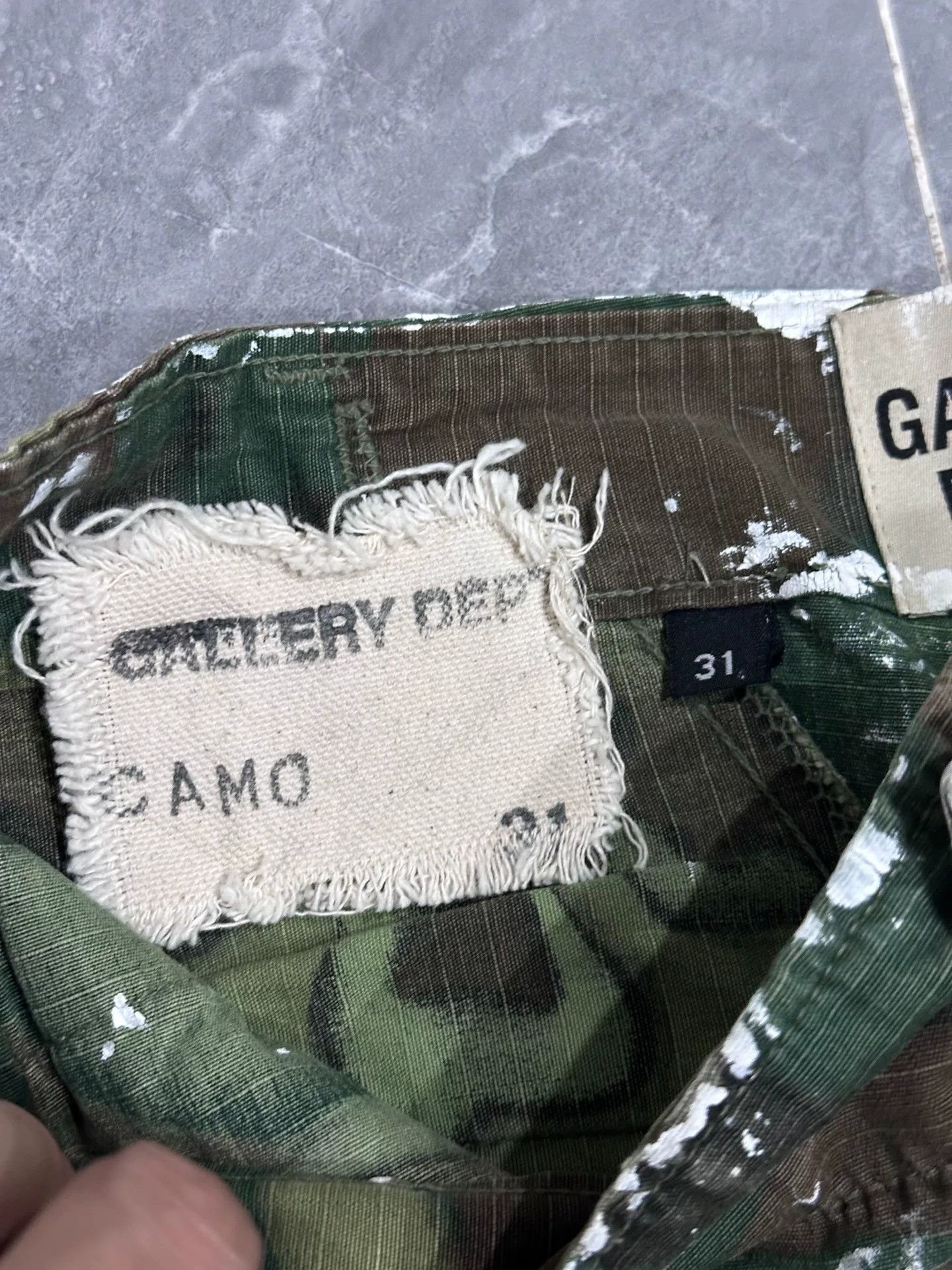 Gallery Dept. Limited Edition Camouflage Leopard Print Jeans Size US 31 - 6 Thumbnail