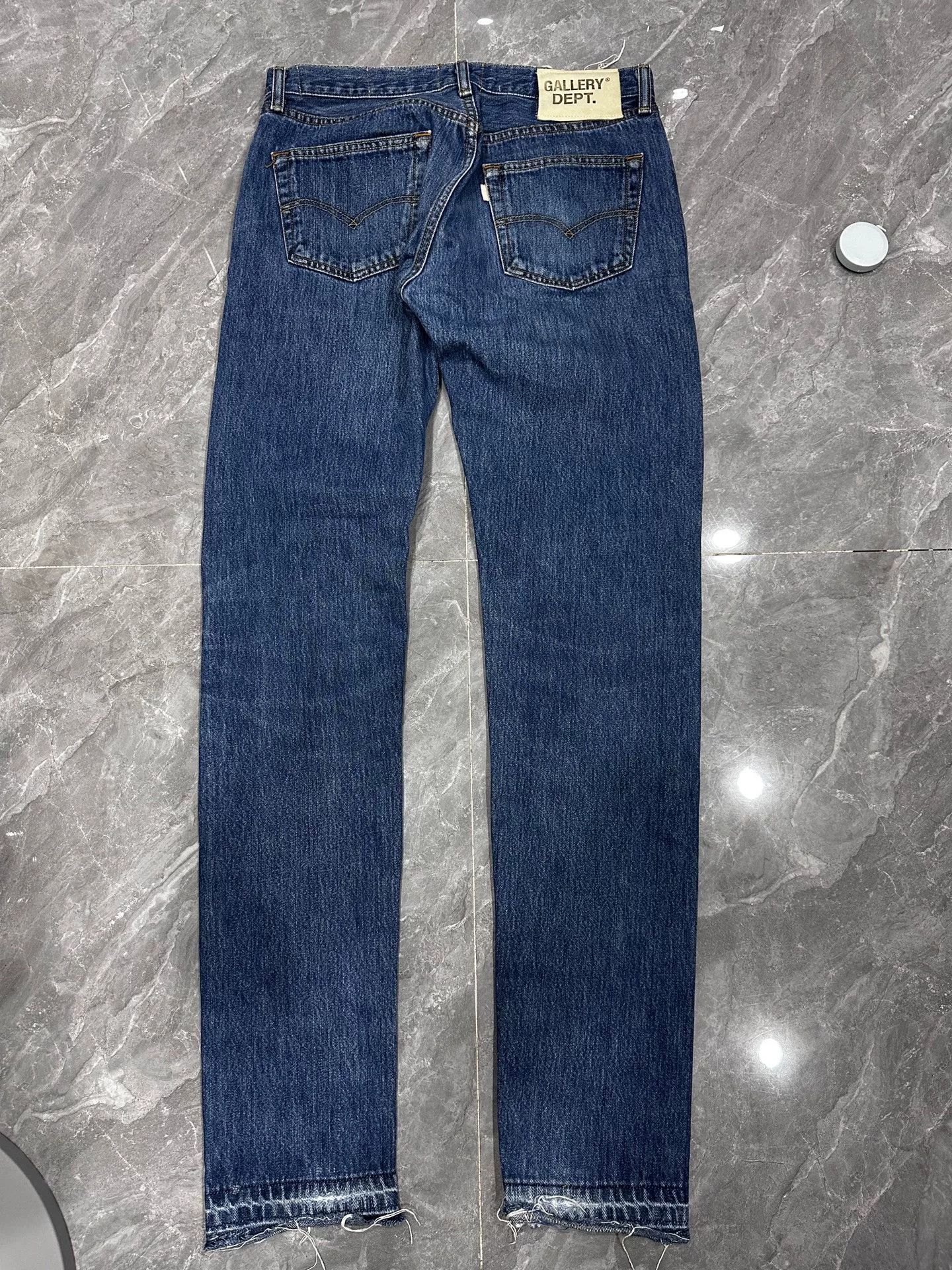 Gallery Dept. Gallery Dept Blue Denim Trousers with Fringes Size US 30 / EU 46 - 2 Thumbnail