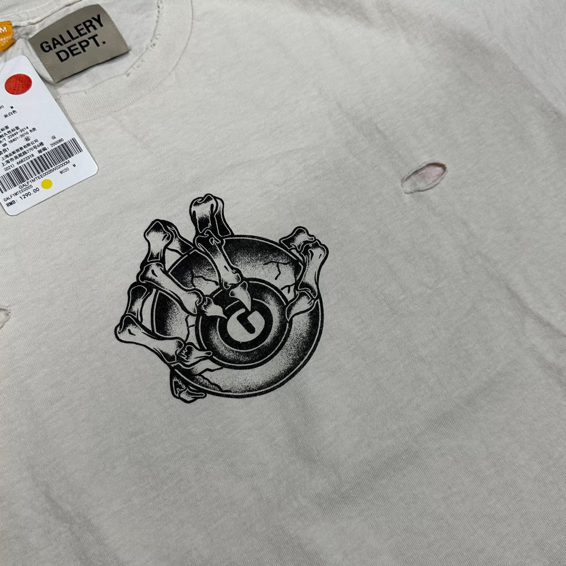 Gallery Dept. Gallery Dept Distressed Graphic Tee Size US M / EU 48-50 / 2 - 4 Thumbnail