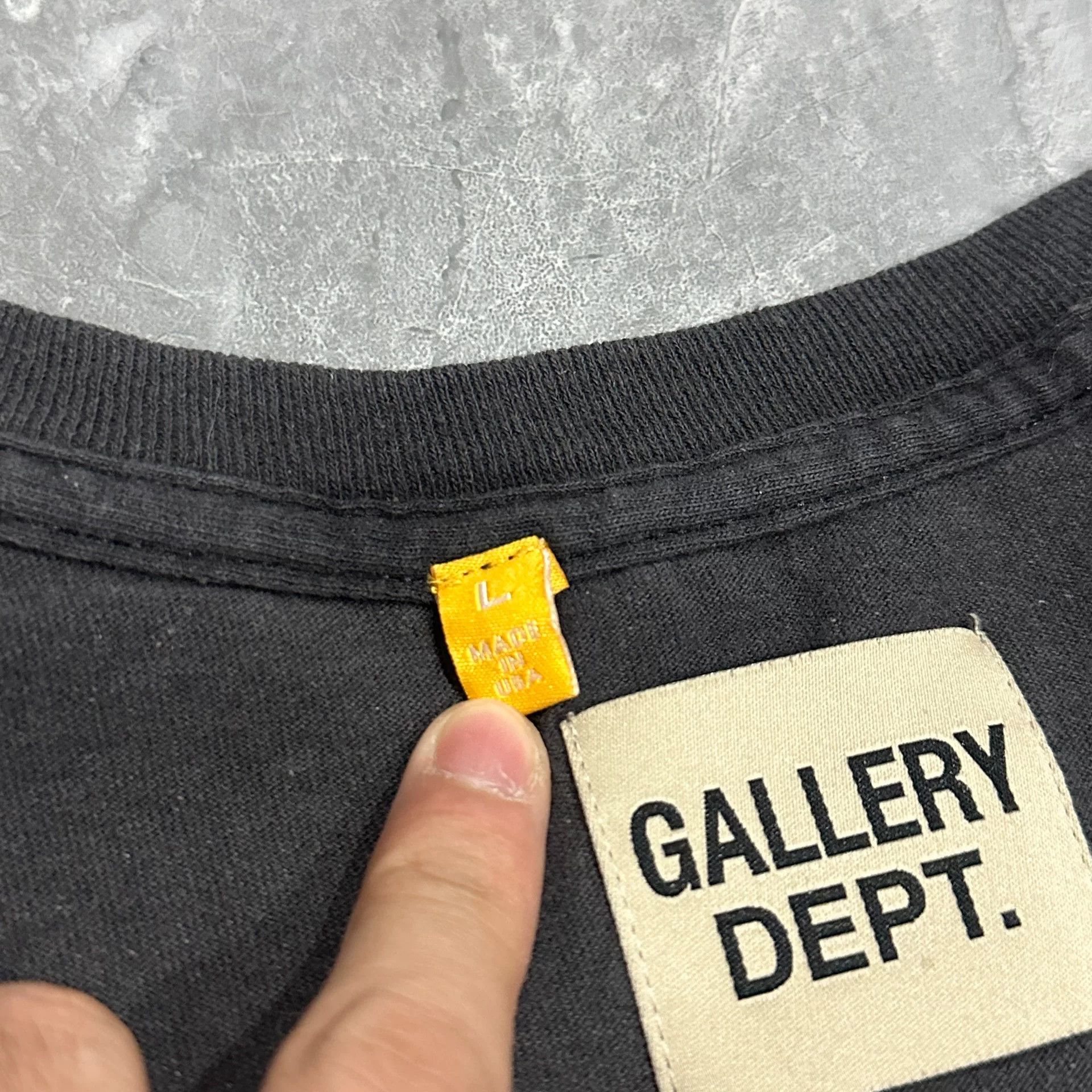 Gallery Dept. Gallery Dept Black Glitter Short Sleeve Shirt Size US L / EU 52-54 / 3 - 6 Thumbnail
