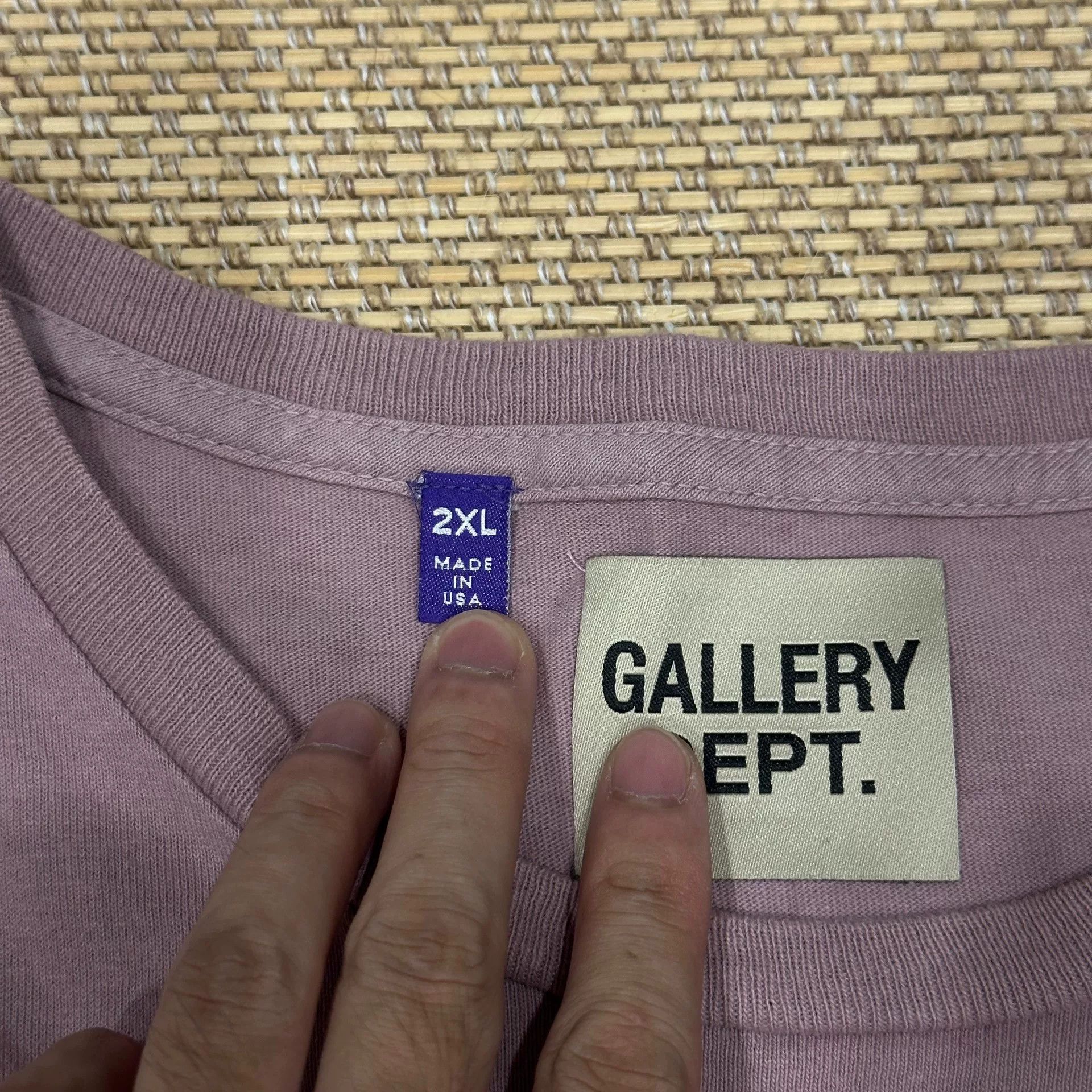 Gallery Dept. Gallery Dept. Pink Wash Short Sleeve Tee Size US XXL / EU 58 / 5 - 5 Thumbnail