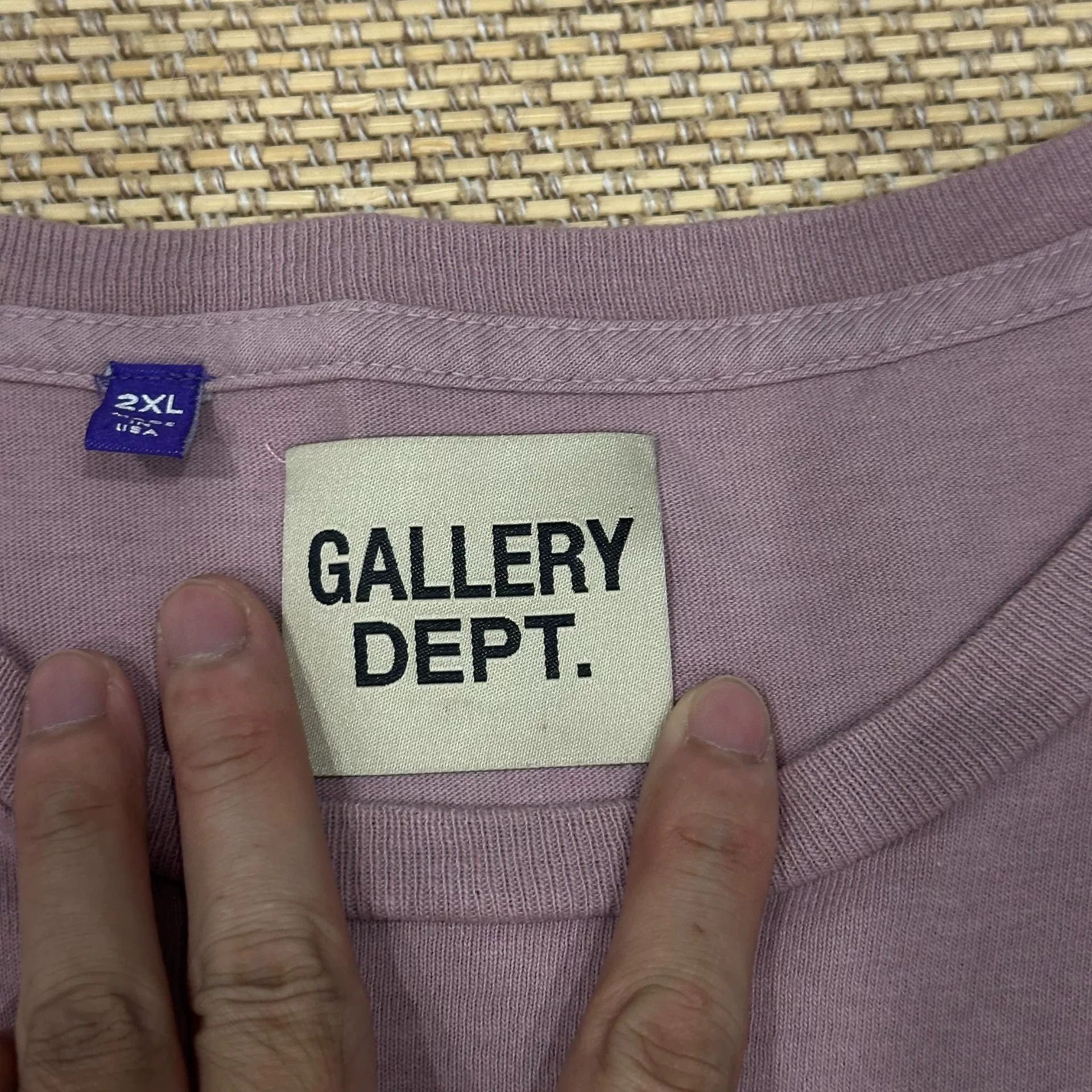 Gallery Dept. Gallery Dept. Pink Wash Short Sleeve Tee Size US XXL / EU 58 / 5 - 4 Thumbnail