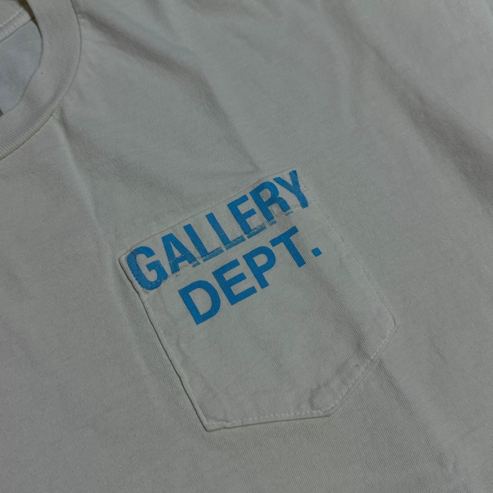 Gallery Dept. Gallery Dept Cream White Pocket Tee Size US L / EU 52-54 / 3 - 3 Thumbnail