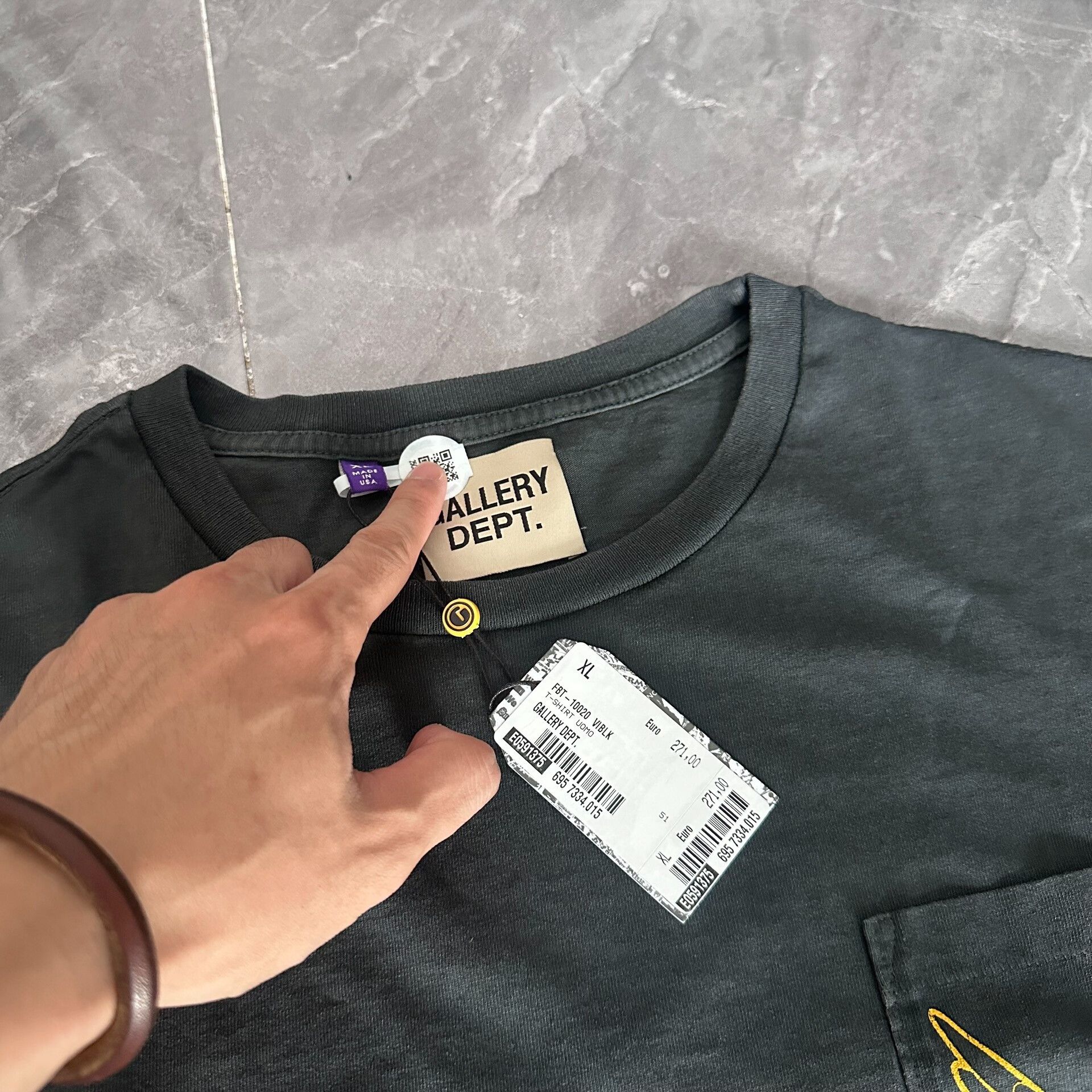Gallery Dept. Gallery Dept Vintage Style Pocket Tee Size US XL / EU 56 / 4 - 3 Thumbnail