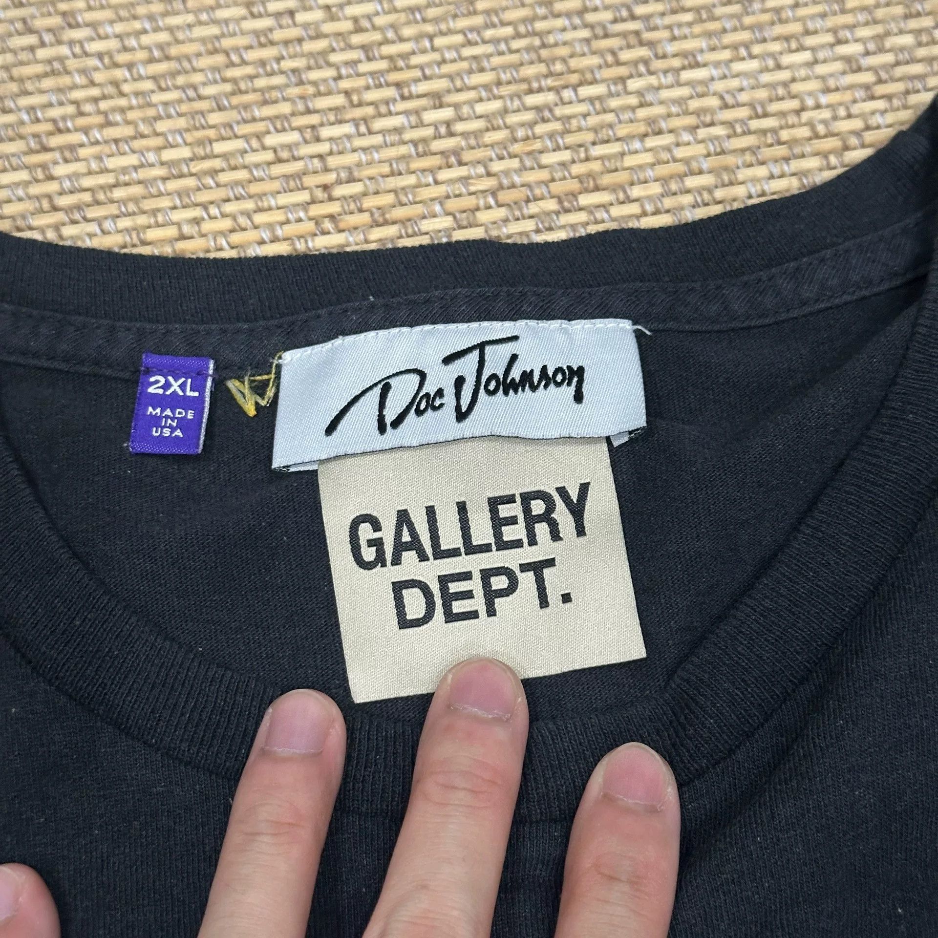 Gallery Dept. Gallery Dept. Vintage Wash Black T-Shirt Size XXL / US 16-18 / IT 52-54 - 5 Thumbnail