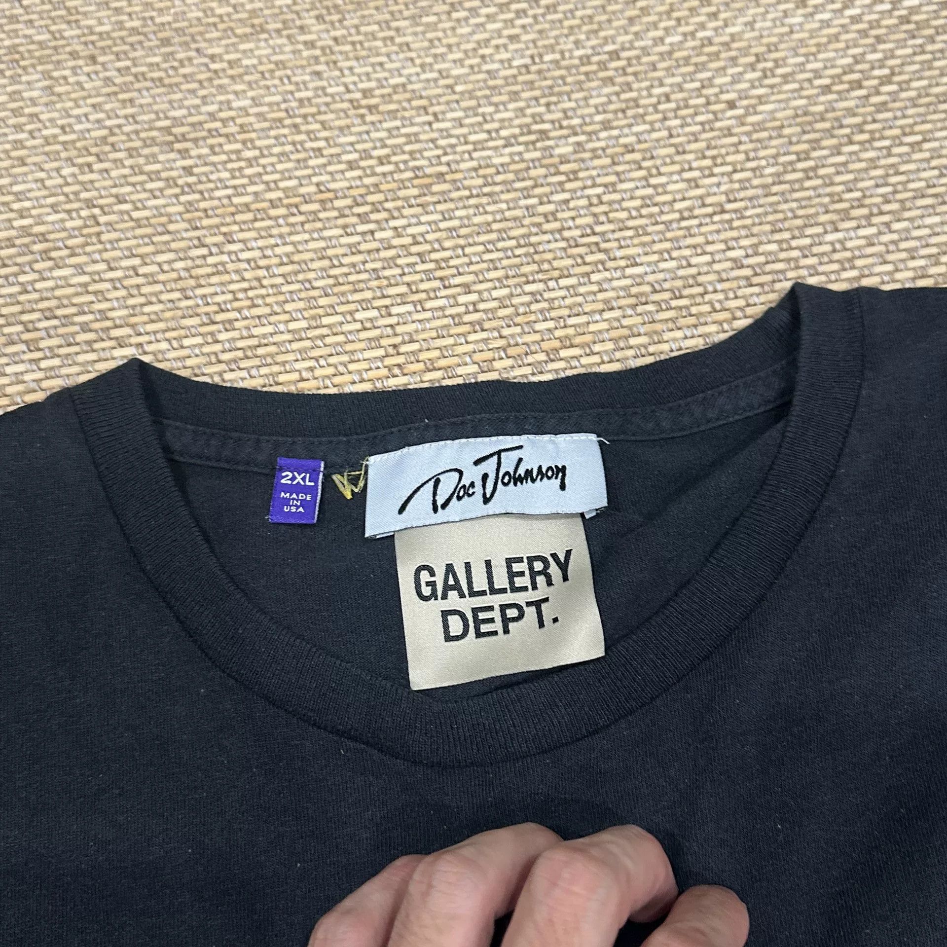 Gallery Dept. Gallery Dept. Vintage Wash Black T-Shirt Size XXL / US 16-18 / IT 52-54 - 4 Thumbnail
