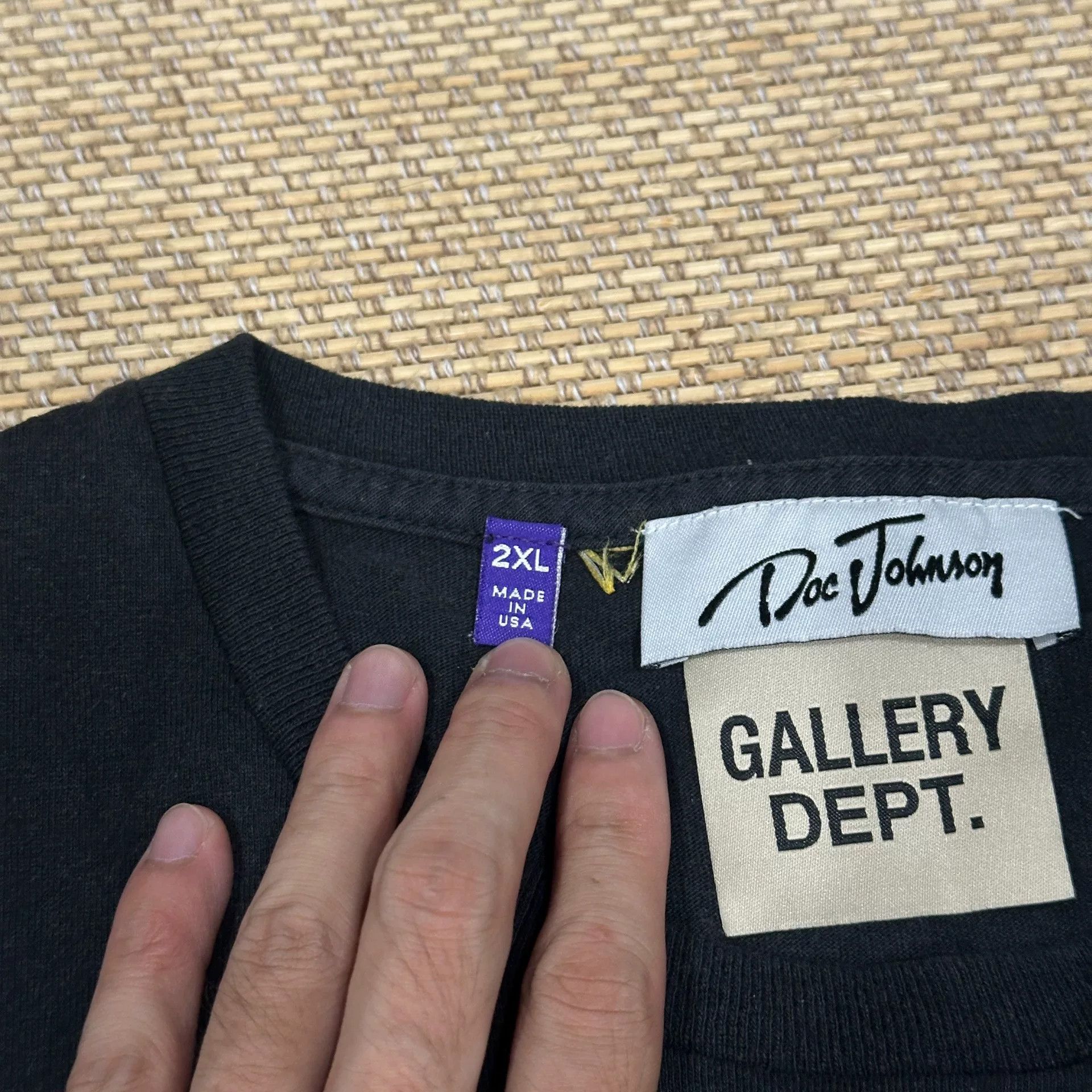Gallery Dept. Gallery Dept. Vintage Wash Black T-Shirt Size XXL / US 16-18 / IT 52-54 - 6 Thumbnail