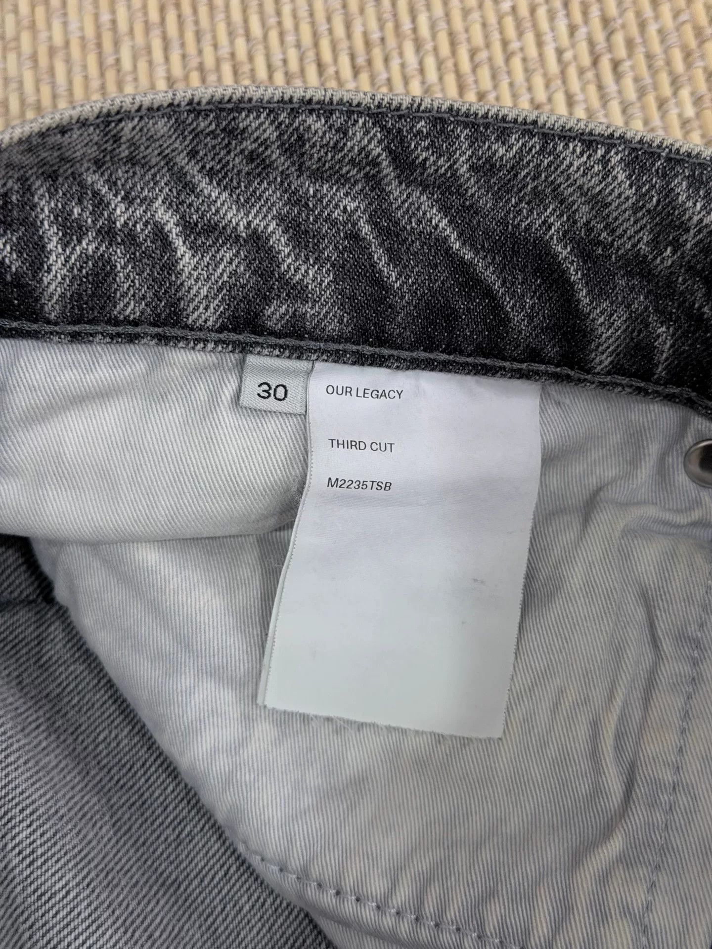 Our Legacy Our Legacy Gray Loose Denim Pants Size US 30 / EU 46 - 5 Thumbnail