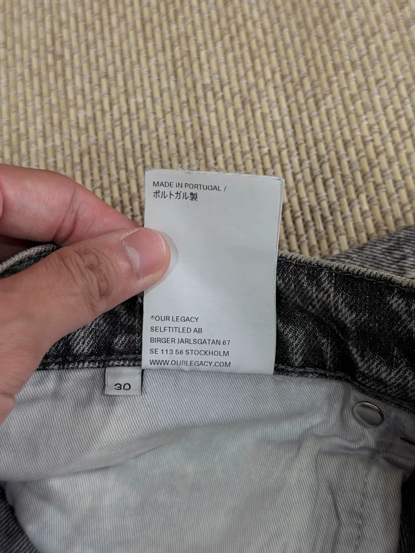 Our Legacy Our Legacy Gray Loose Denim Pants Size US 30 / EU 46 - 7 Thumbnail