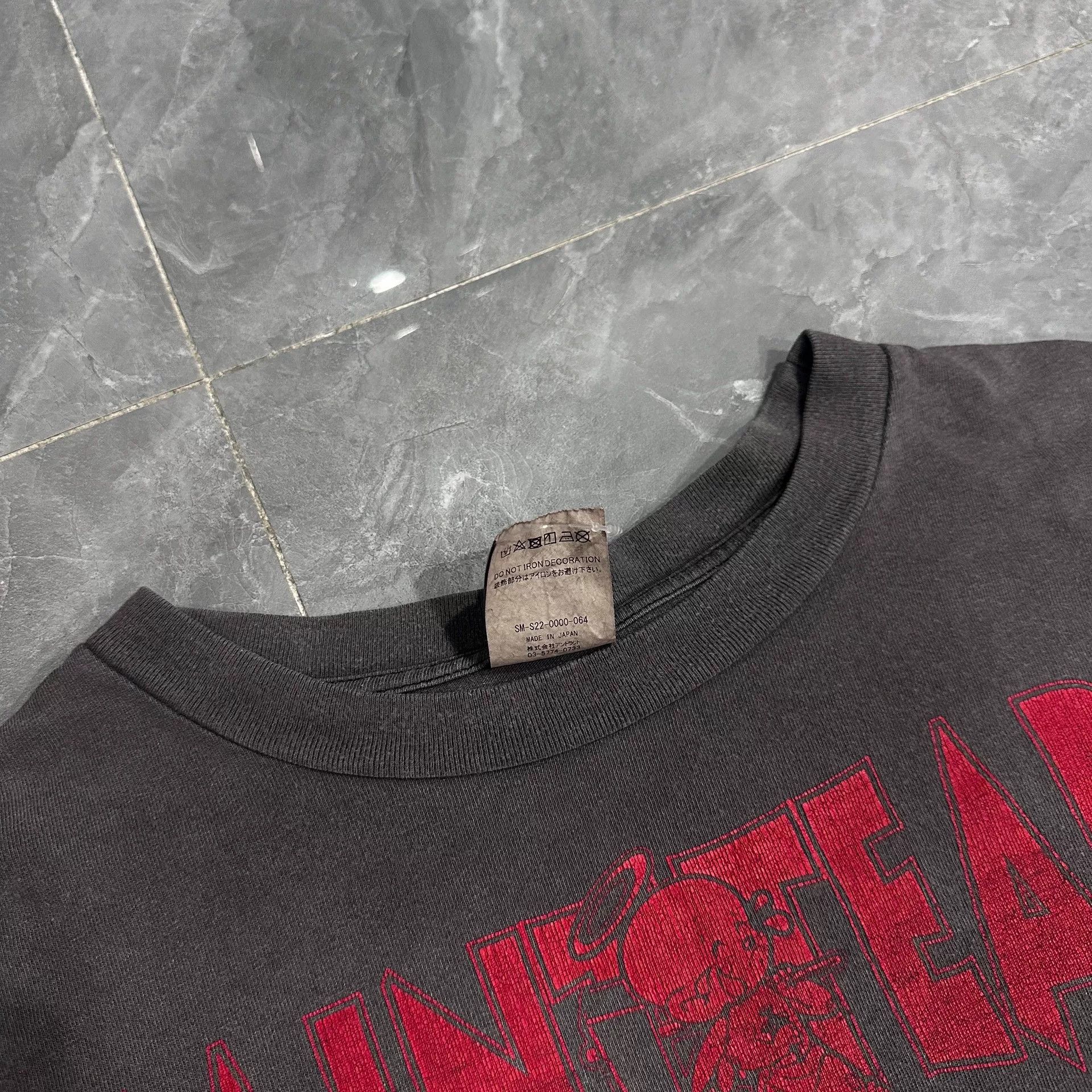 Saint Michael Saint Michael Denim Tears Black Red Tee Size US XXL / EU 58 / 5 - 4 Thumbnail