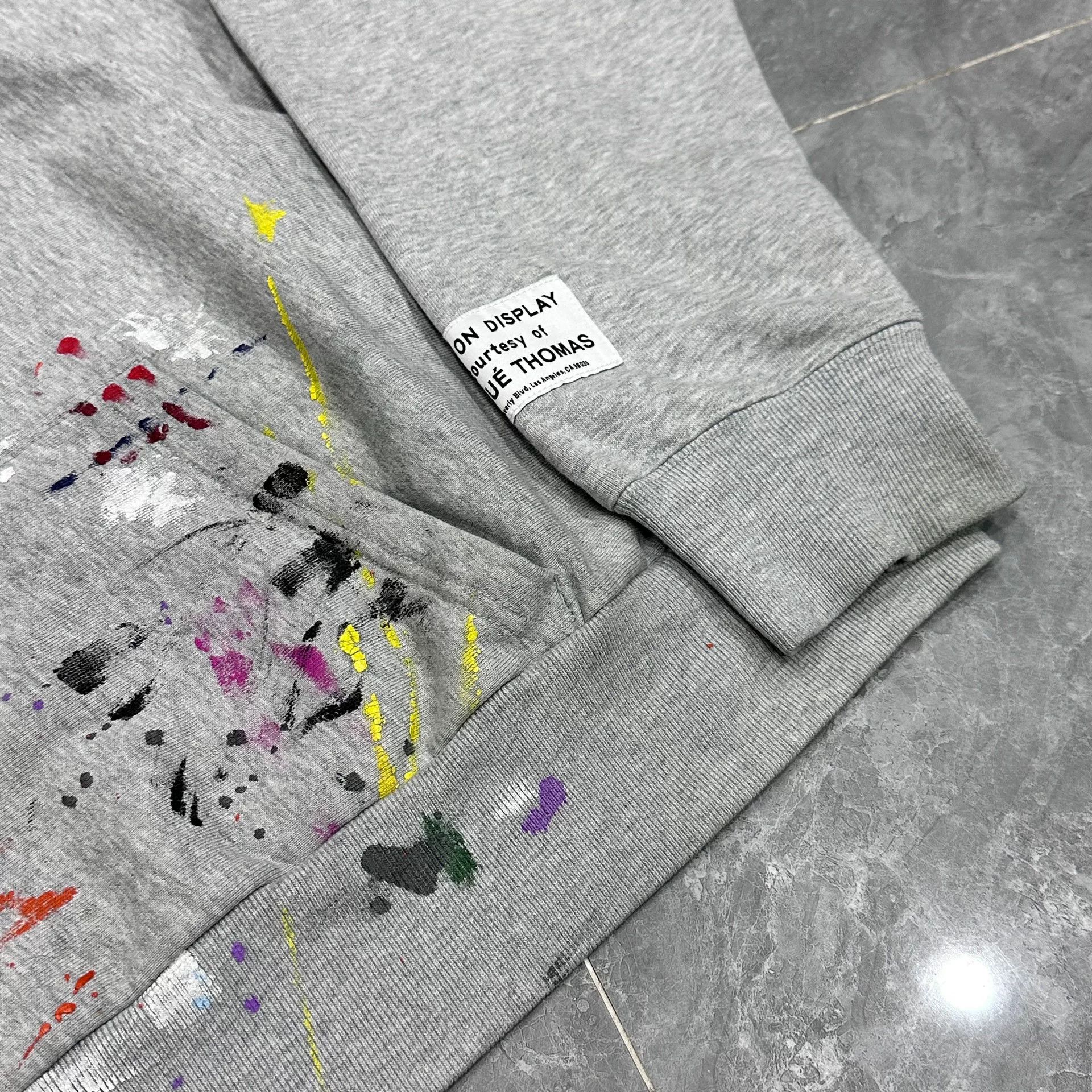 Gallery Dept. Gallery Dept. Gray Splash Hoodie Sweatshirt Size US XL / EU 56 / 4 - 2 Thumbnail