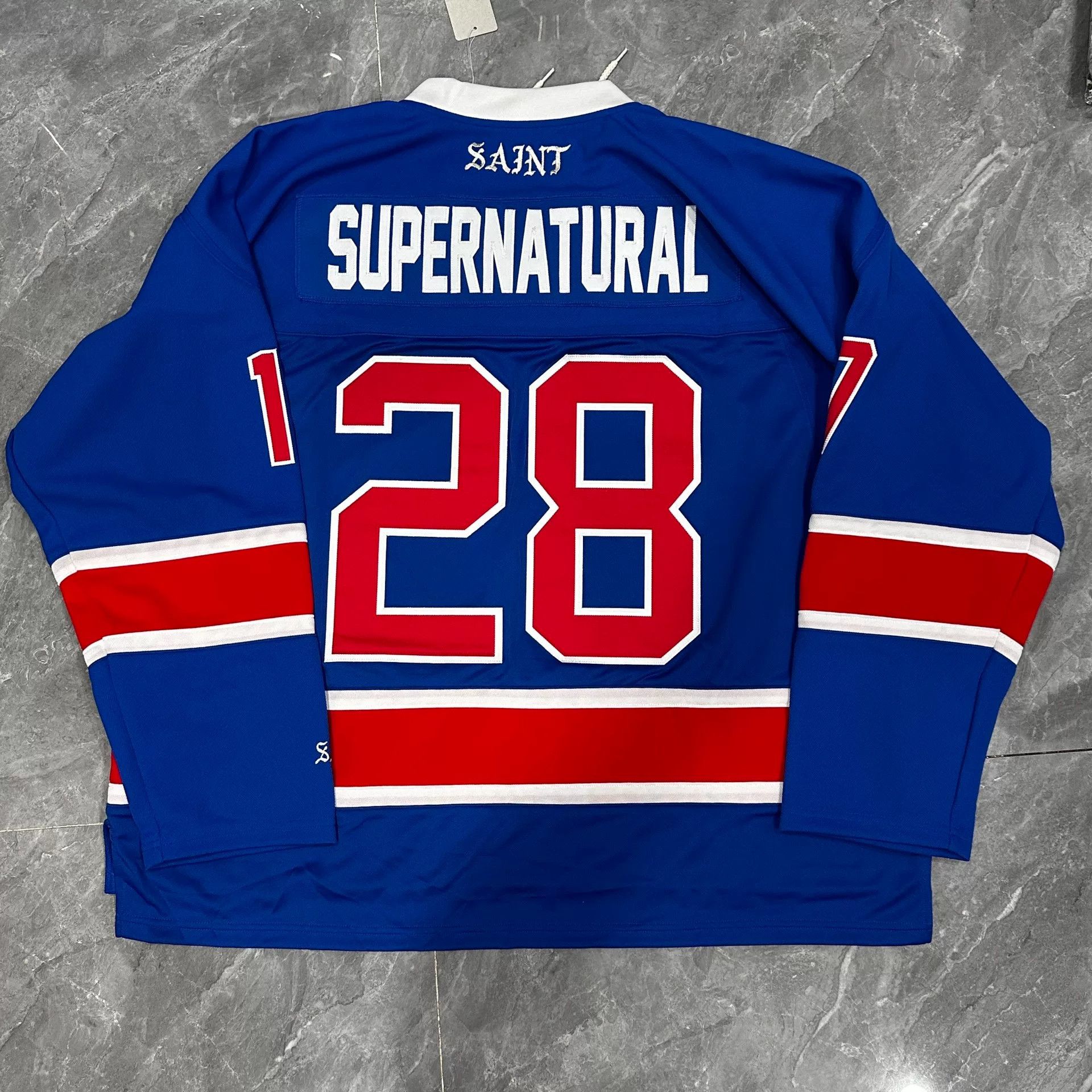 Saint Michael Saint Michael Blue and Red Long Sleeve Shirt Size US M / EU 48-50 / 2 - 2 Thumbnail