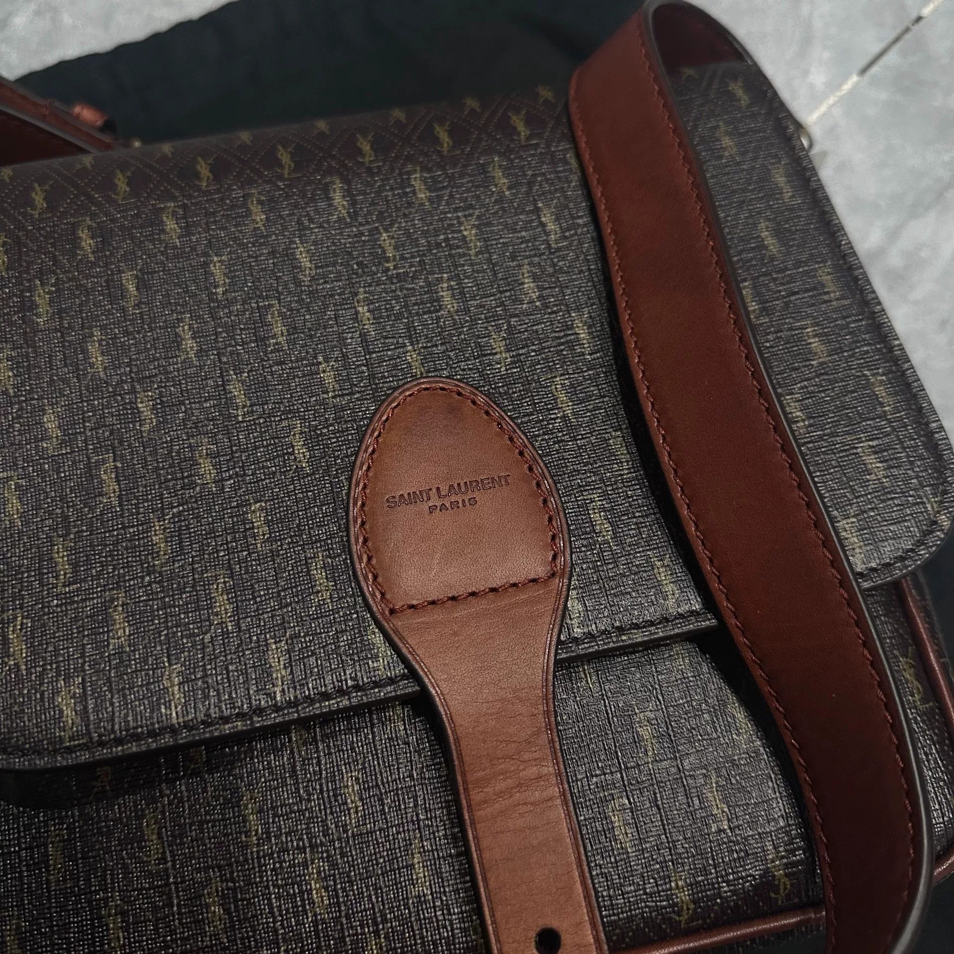 Saint Laurent Paris Saint Laurent YSL Monogram Crossbody Bag Size ONE SIZE - 2 Thumbnail